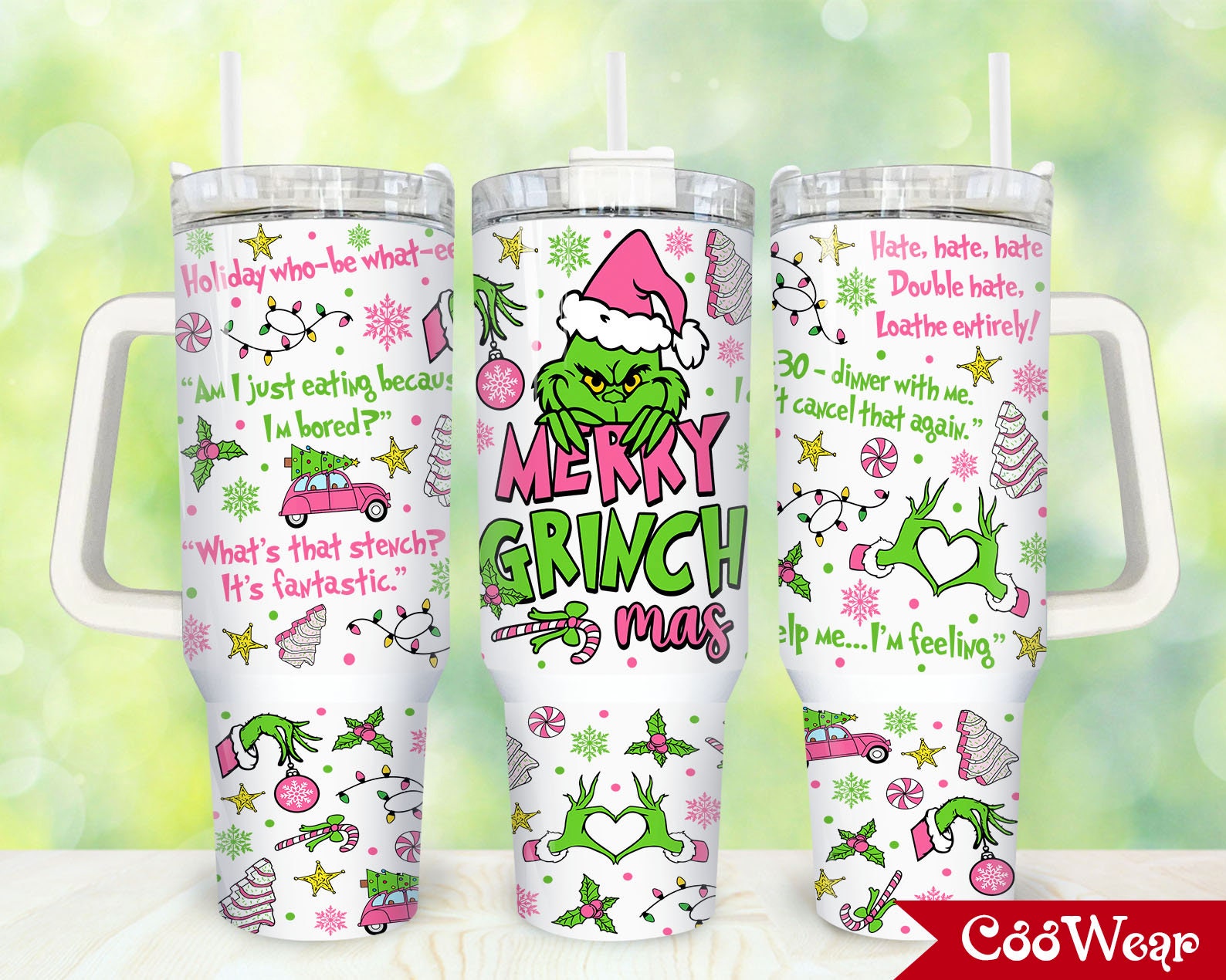 The Grinch Movies Custom Stanley Cup 40 oz 30 oz Tumbler With Handle