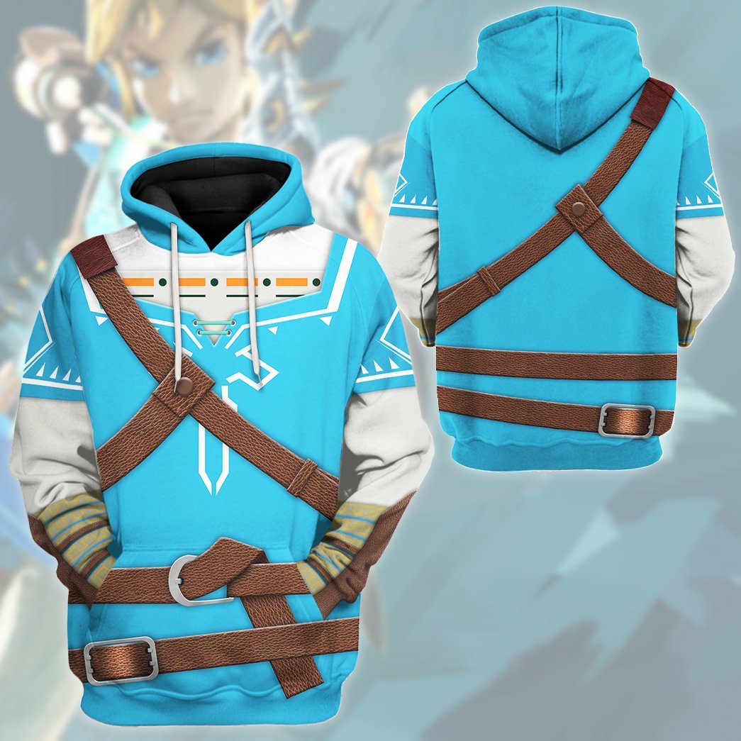 The Legend Of Zelda Link BOTW Cosplay Costume Hoodie Sweatshirt T-Shirt Sweatpants Tracksuit - Stormmerch Exclusive