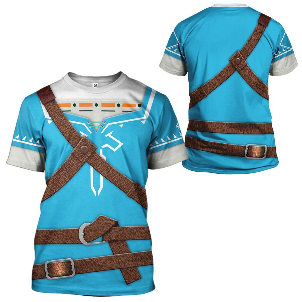The Legend Of Zelda Link BOTW Cosplay Costume Hoodie Sweatshirt T-Shirt Sweatpants Tracksuit - Stormmerch Exclusive