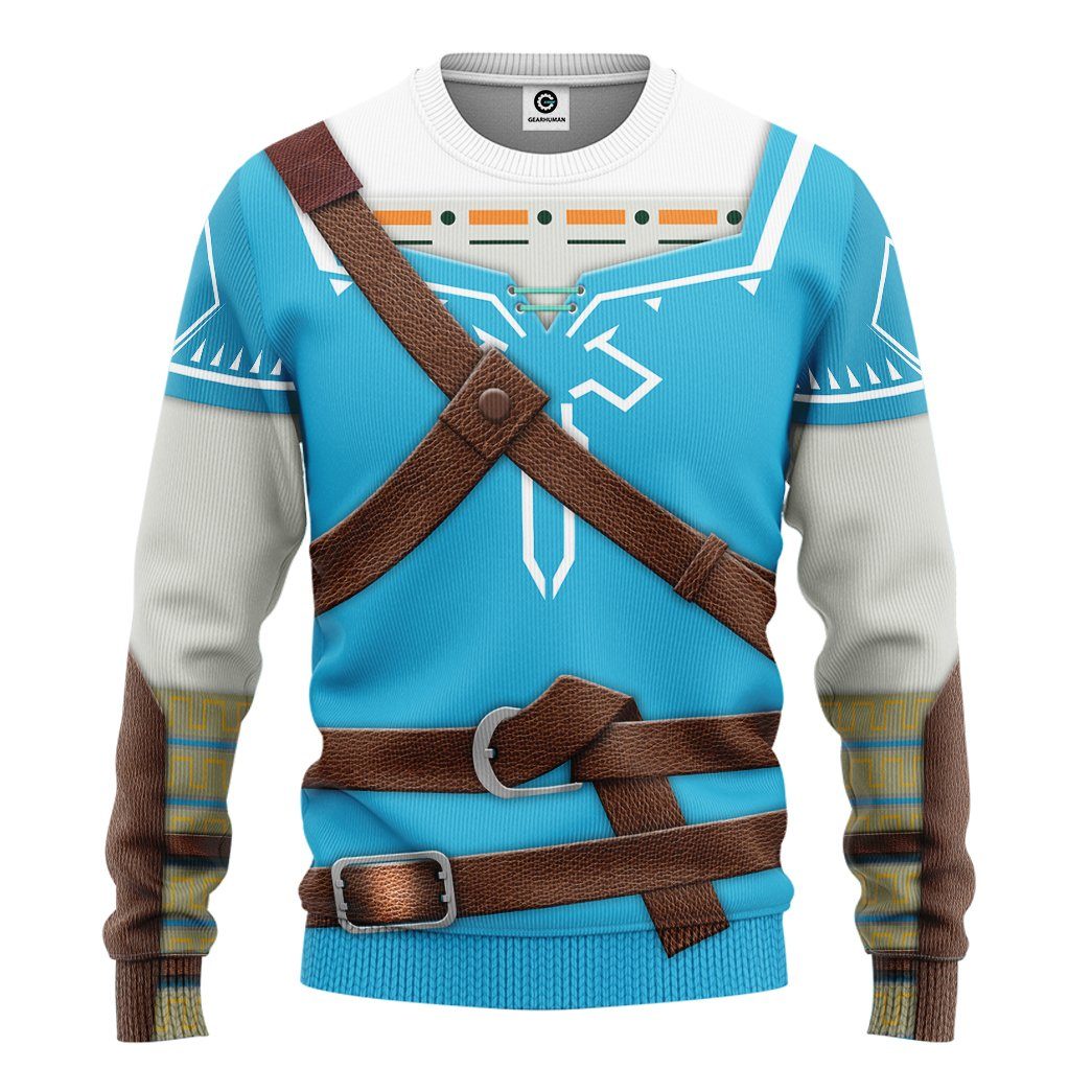 The Legend Of Zelda Link BOTW Cosplay Costume Hoodie Sweatshirt T-Shirt Sweatpants Tracksuit - Stormmerch Exclusive