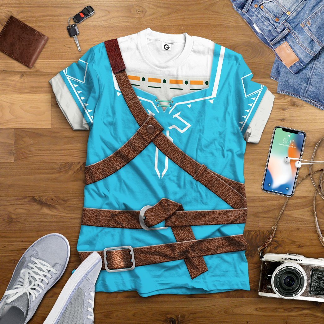 The Legend Of Zelda Link BOTW Cosplay Costume Hoodie Sweatshirt T-Shirt Sweatpants Tracksuit - Stormmerch Exclusive