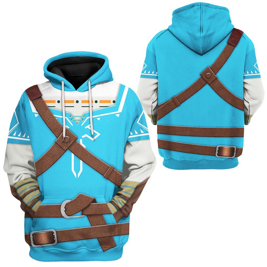 The Legend Of Zelda Link BOTW Cosplay Costume Hoodie Sweatshirt T-Shirt Sweatpants Tracksuit - Stormmerch Exclusive
