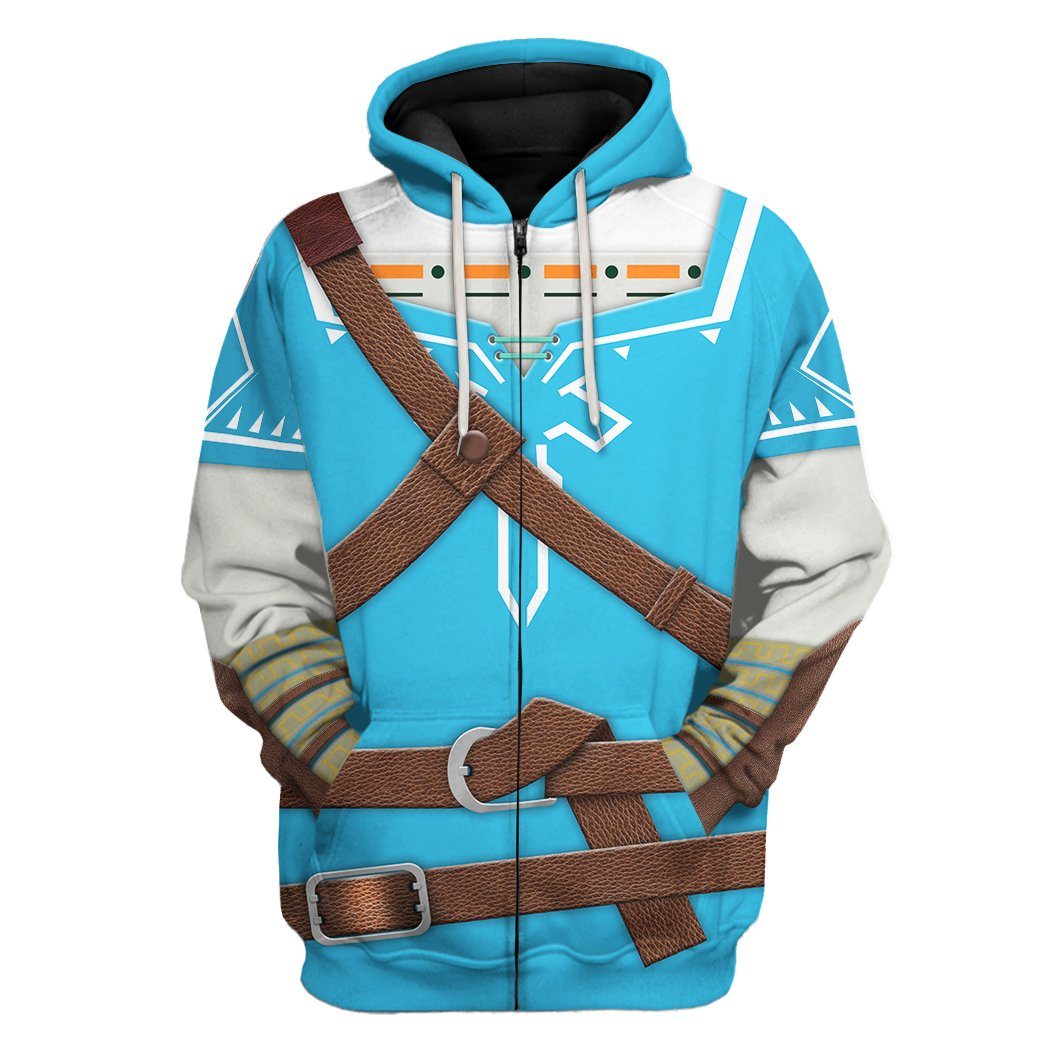 The Legend Of Zelda Link BOTW Cosplay Costume Hoodie Sweatshirt T-Shirt Sweatpants Tracksuit - Stormmerch Exclusive