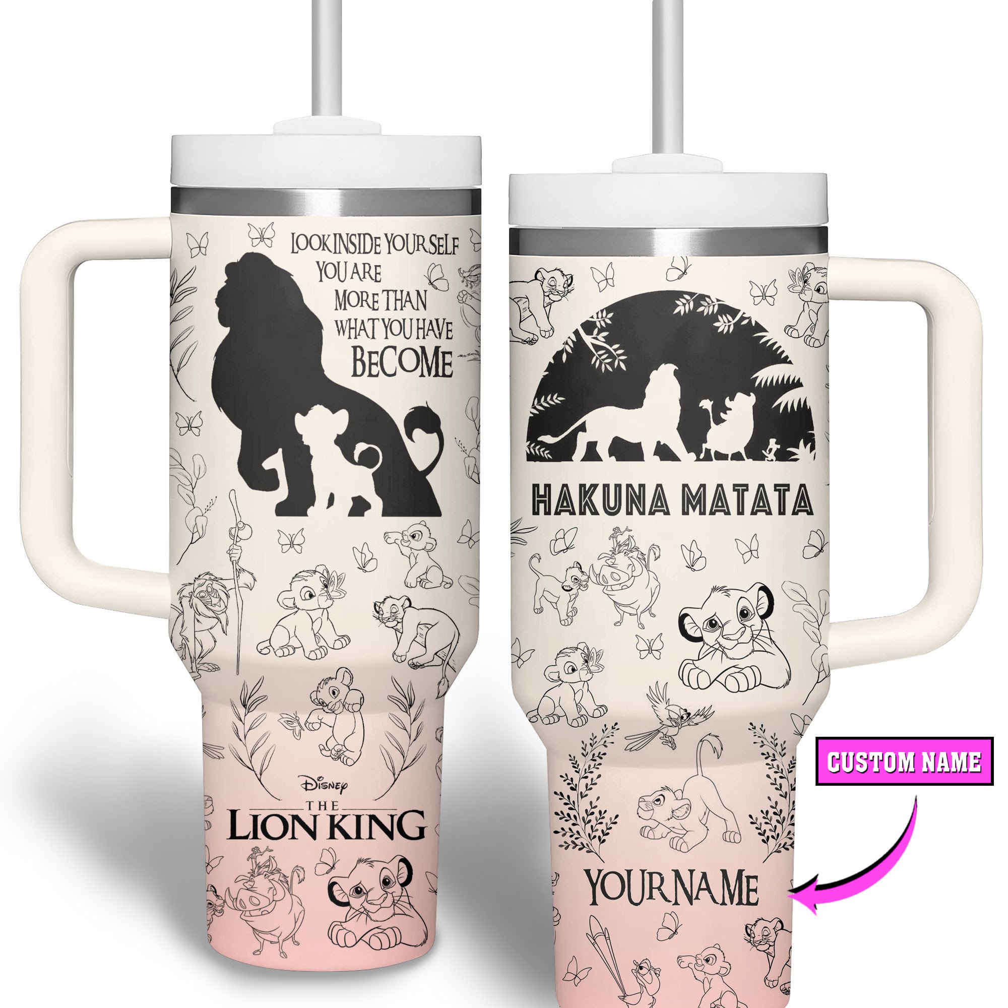 The Lion King Movies Custom Stanley Cup 40 oz 30 oz Tumbler With Handle