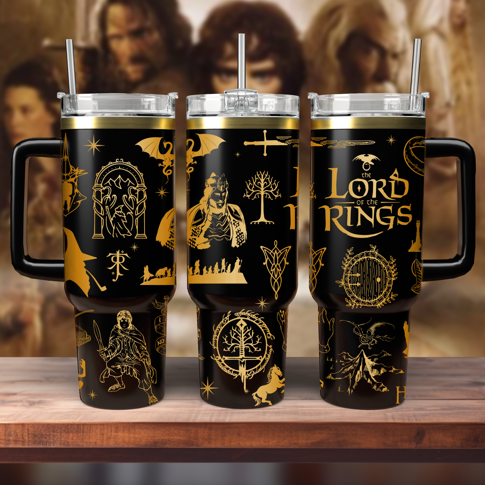 The Lord Of The Rings Movies Custom Stanley Cup 40 oz 30 oz Tumbler With Handle