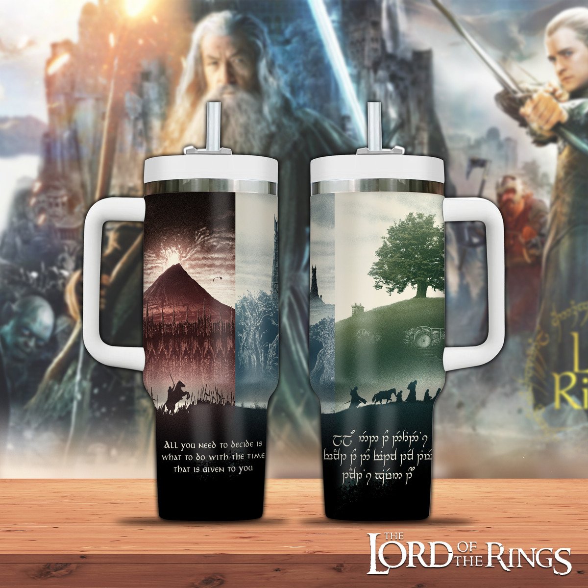 The Lord of the Rings Movies Custom Stanley Cup 40 oz 30 oz Tumbler With Handle