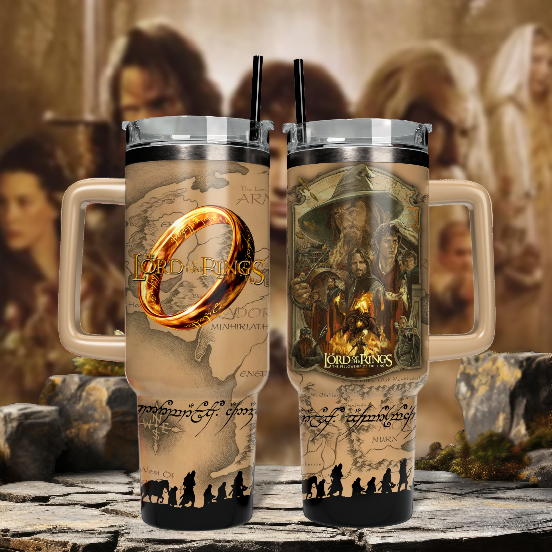 The Lord Of The Rings Movies Custom Stanley Cup 40 oz 30 oz Tumbler With Handle