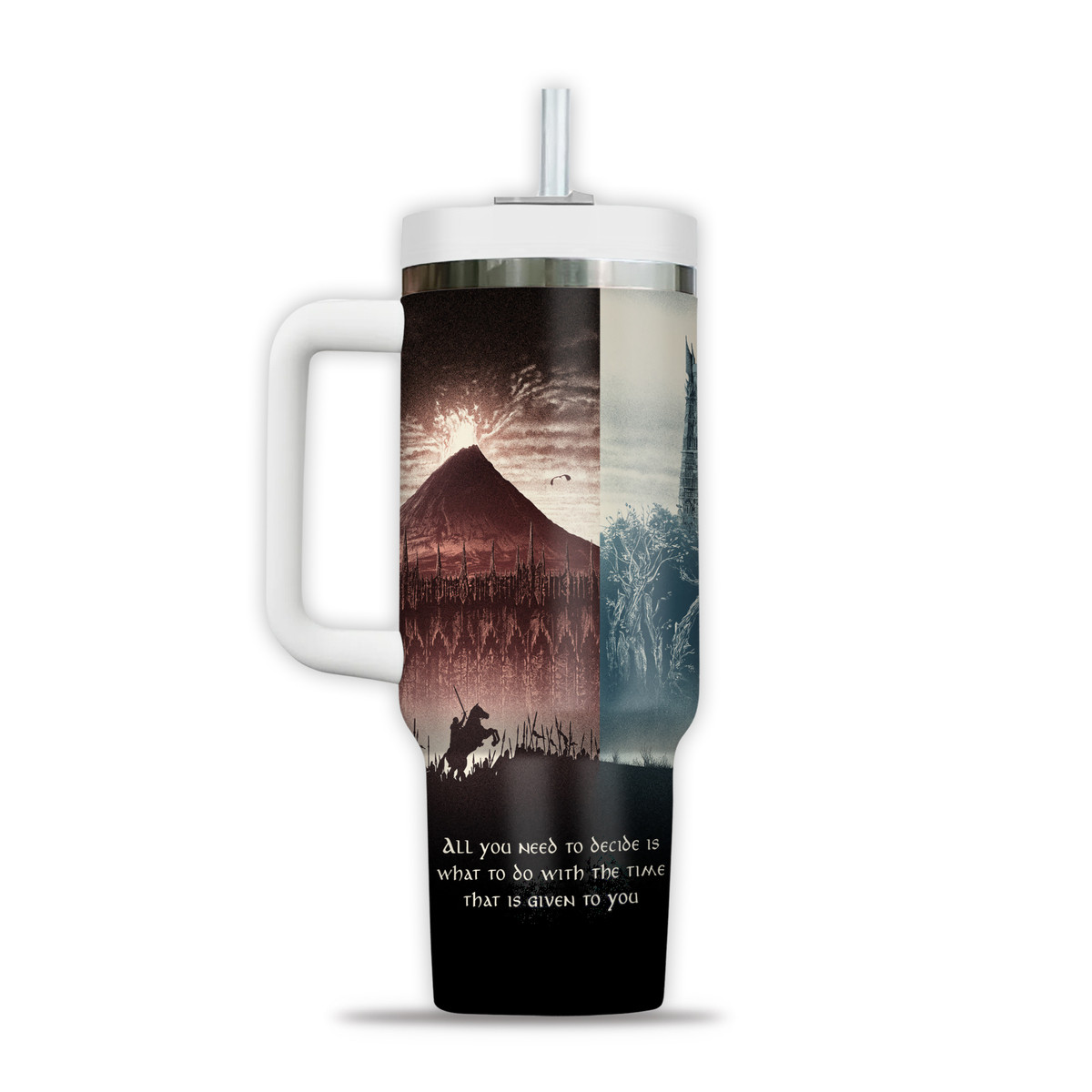 The Lord of the Rings Movies Custom Stanley Cup 40 oz 30 oz Tumbler With Handle