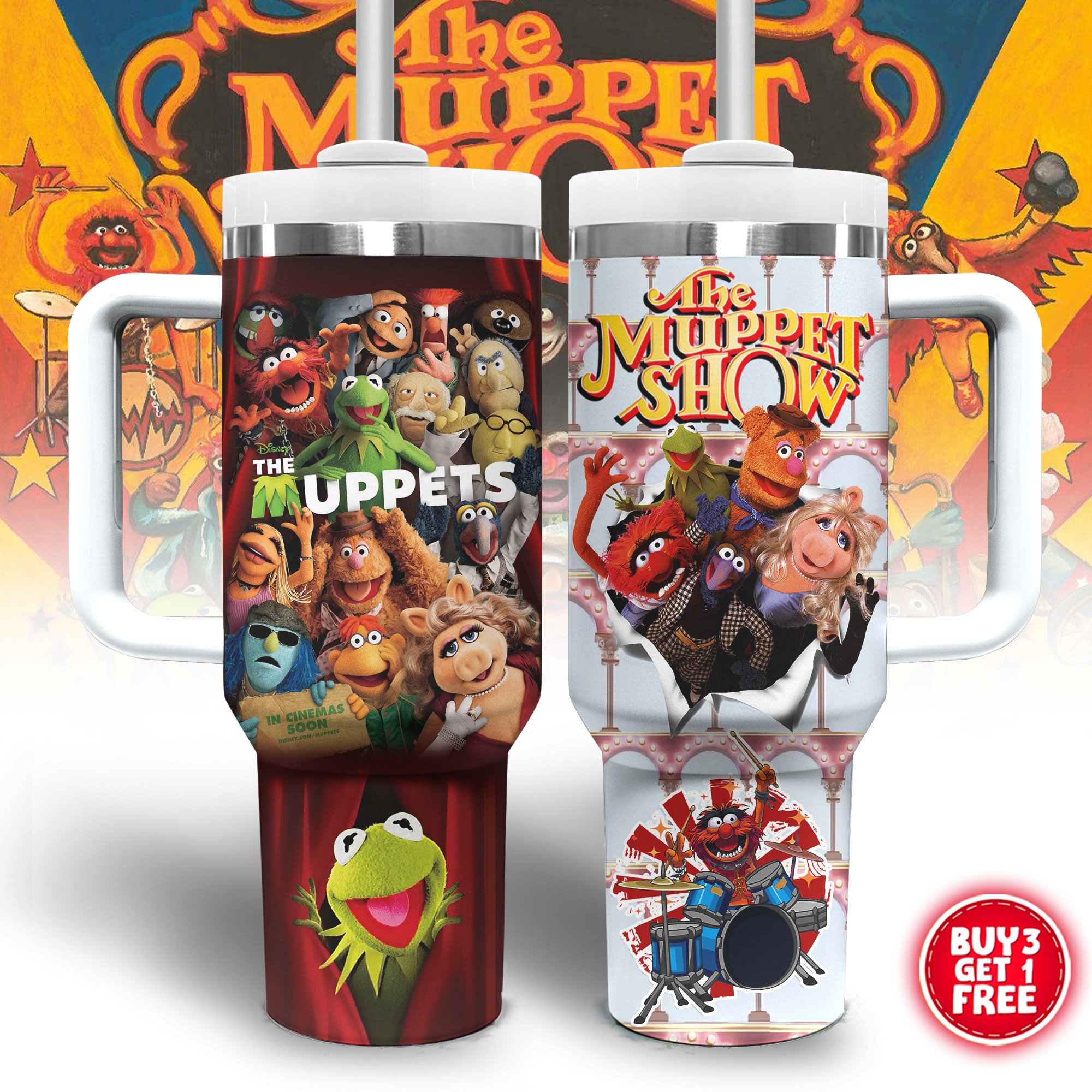 The Muppets Music Custom Stanley Cup 40 oz 30 oz Tumbler With Handle