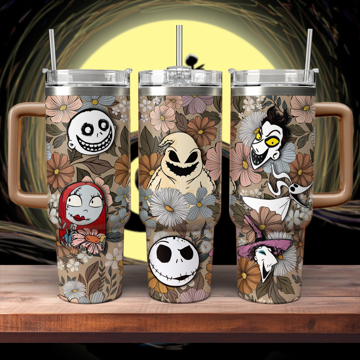 The Nightmare Before Christmas Movies Custom Stanley Cup 40 oz 30 oz Tumbler With Handle