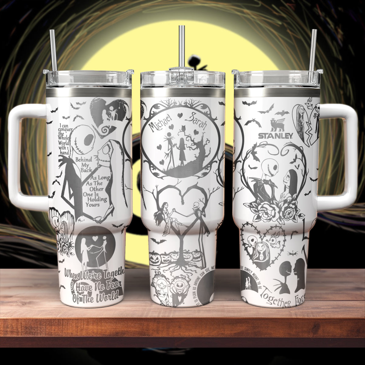 The Nightmare Before Christmas Movies Custom Stanley Cup 40 oz 30 oz Tumbler With Handle