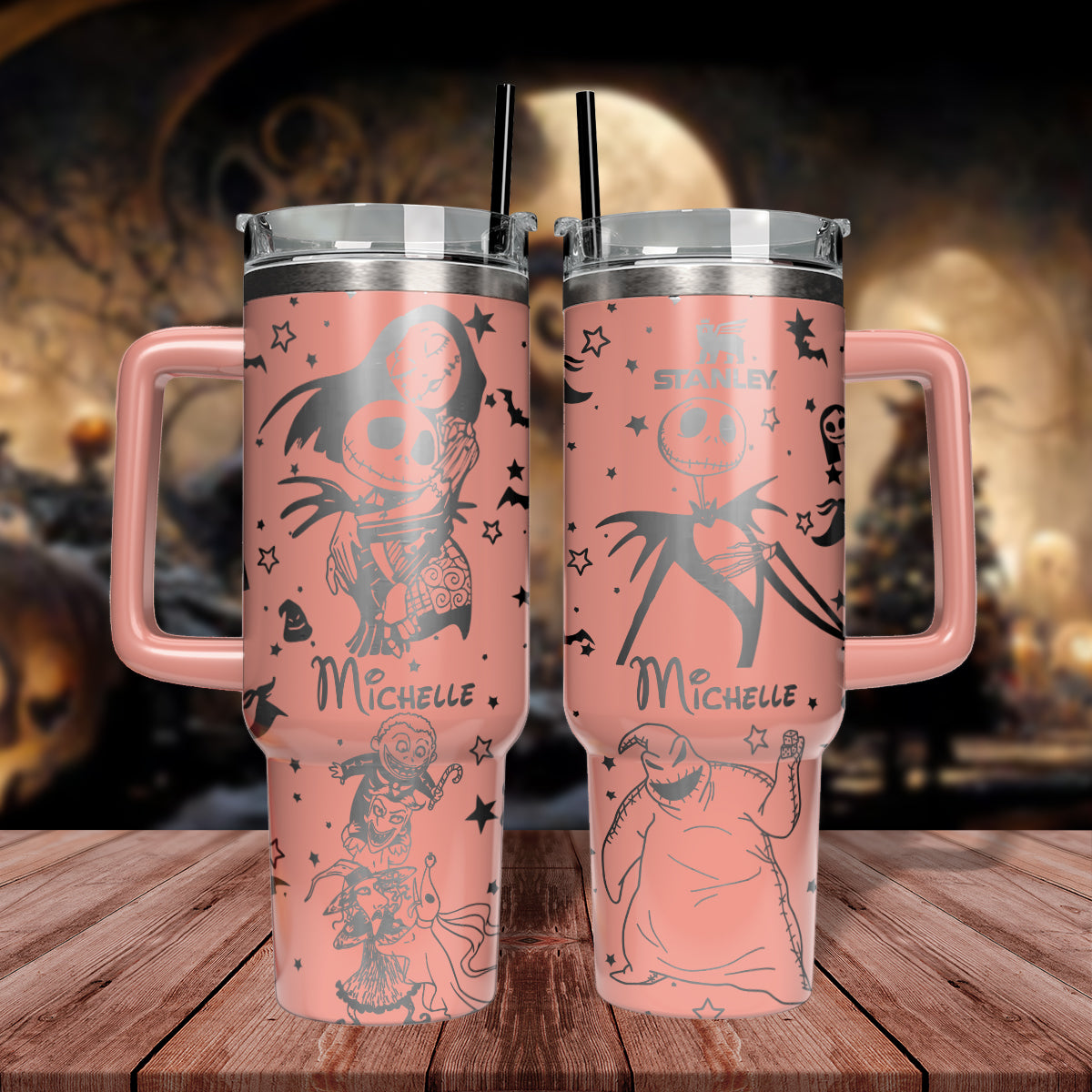 The Nightmare Before Christmas Movies Custom Stanley Cup 40 oz 30 oz Tumbler With Handle