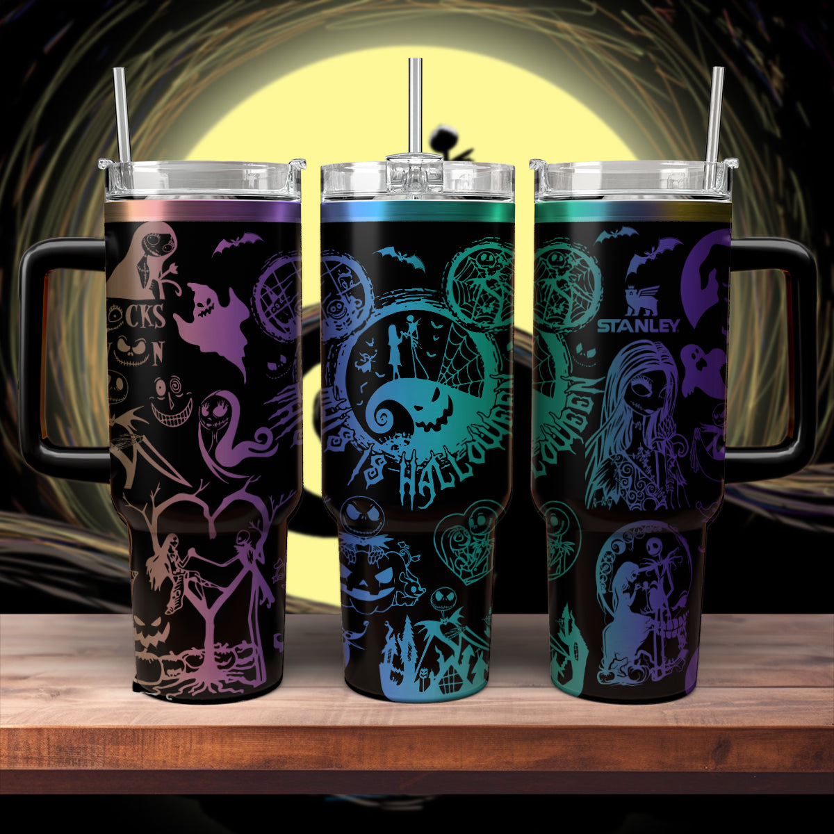 The Nightmare Before Christmas Movies Custom Stanley Cup 40 oz 30 oz Tumbler With Handle