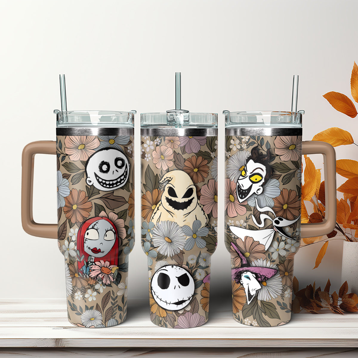 The Nightmare Before Christmas Movies Custom Stanley Cup 40 oz 30 oz Tumbler With Handle