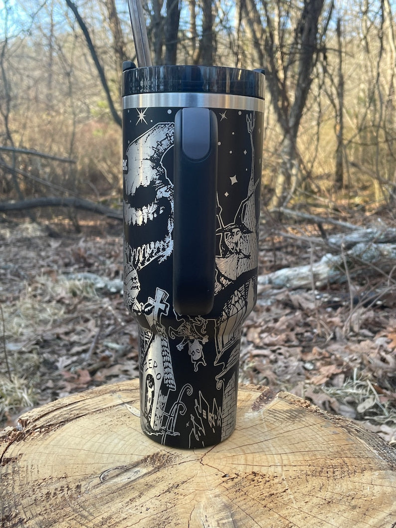 The Nightmare Before Christmas Movies Custom Stanley Cup 40 oz 30 oz Tumbler With Handle