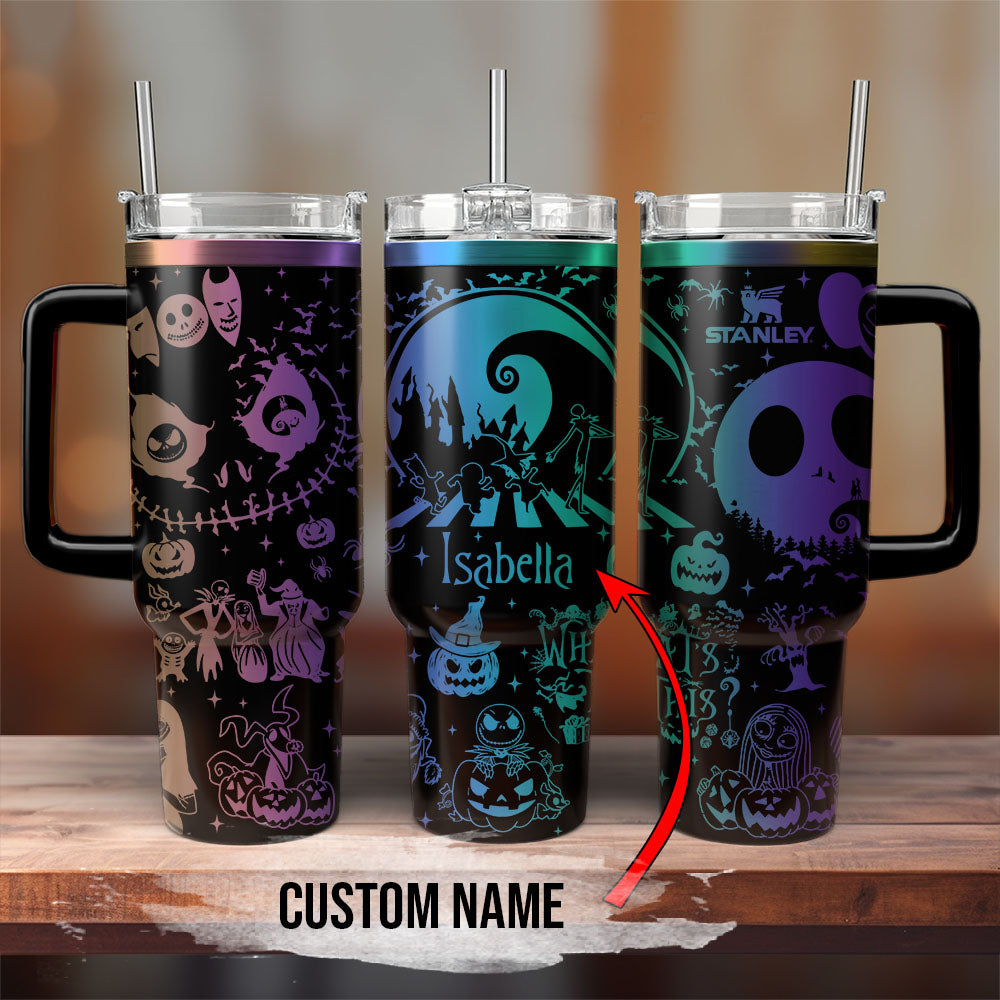 The nightmare Before Christmas Movies Custom Stanley Cup 40 oz 30 oz Tumbler With Handle