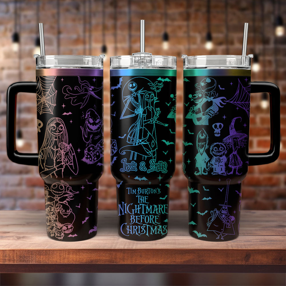 The Nightmare Before Christmas Movies Custom Stanley Cup 40 oz 30 oz Tumbler With Handle