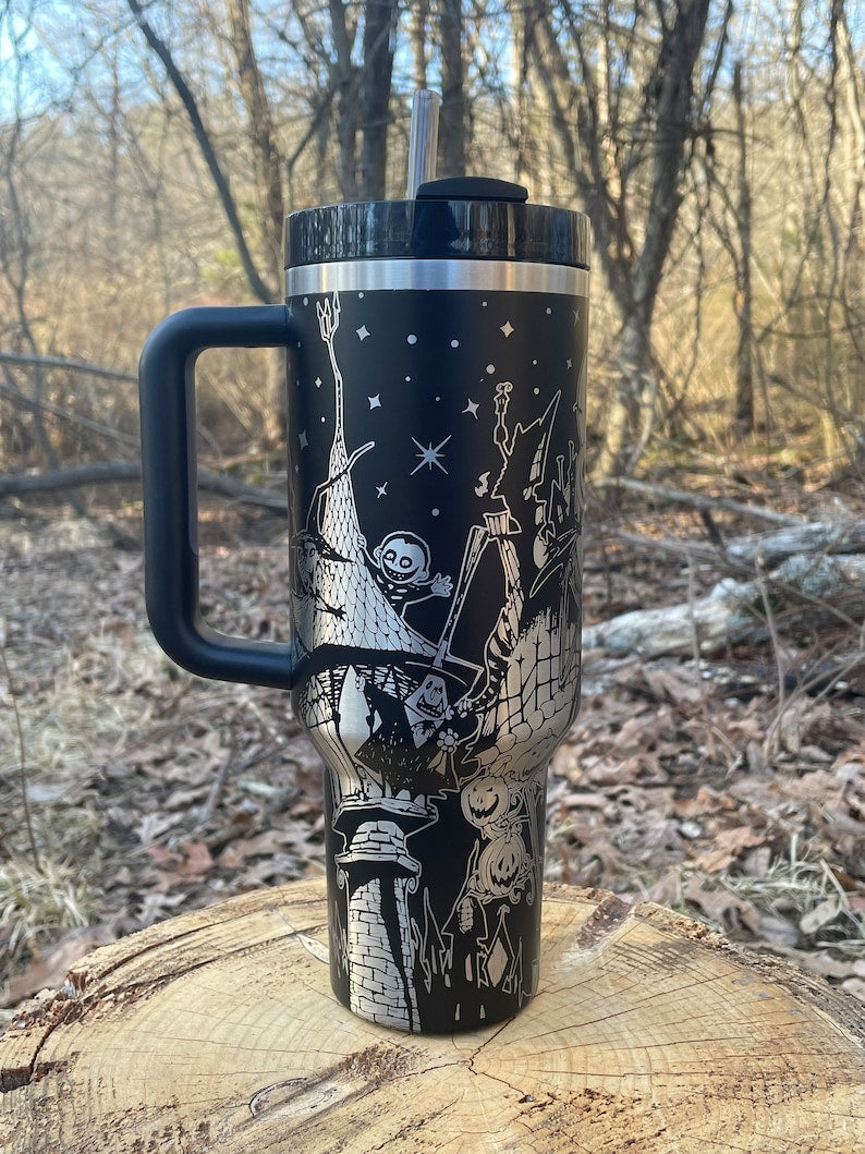 The Nightmare Before Christmas Movies Custom Stanley Cup 40 oz 30 oz Tumbler With Handle
