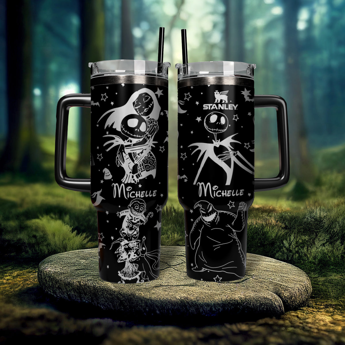 The Nightmare Before Christmas Movies Custom Stanley Cup 40 oz 30 oz Tumbler With Handle