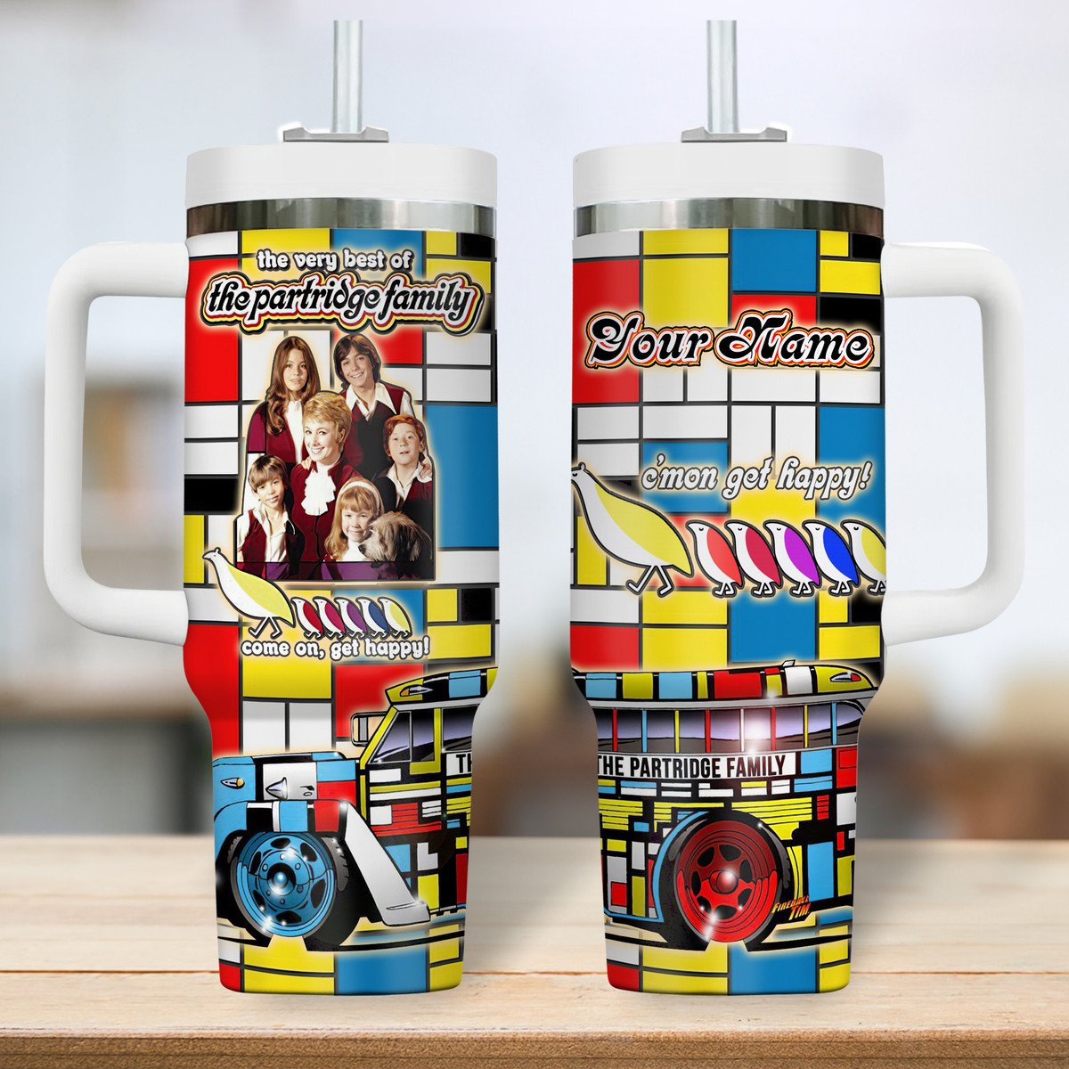 The Partridge Family Movies Custom Stanley Cup 40 oz 30 oz Tumbler With Handle