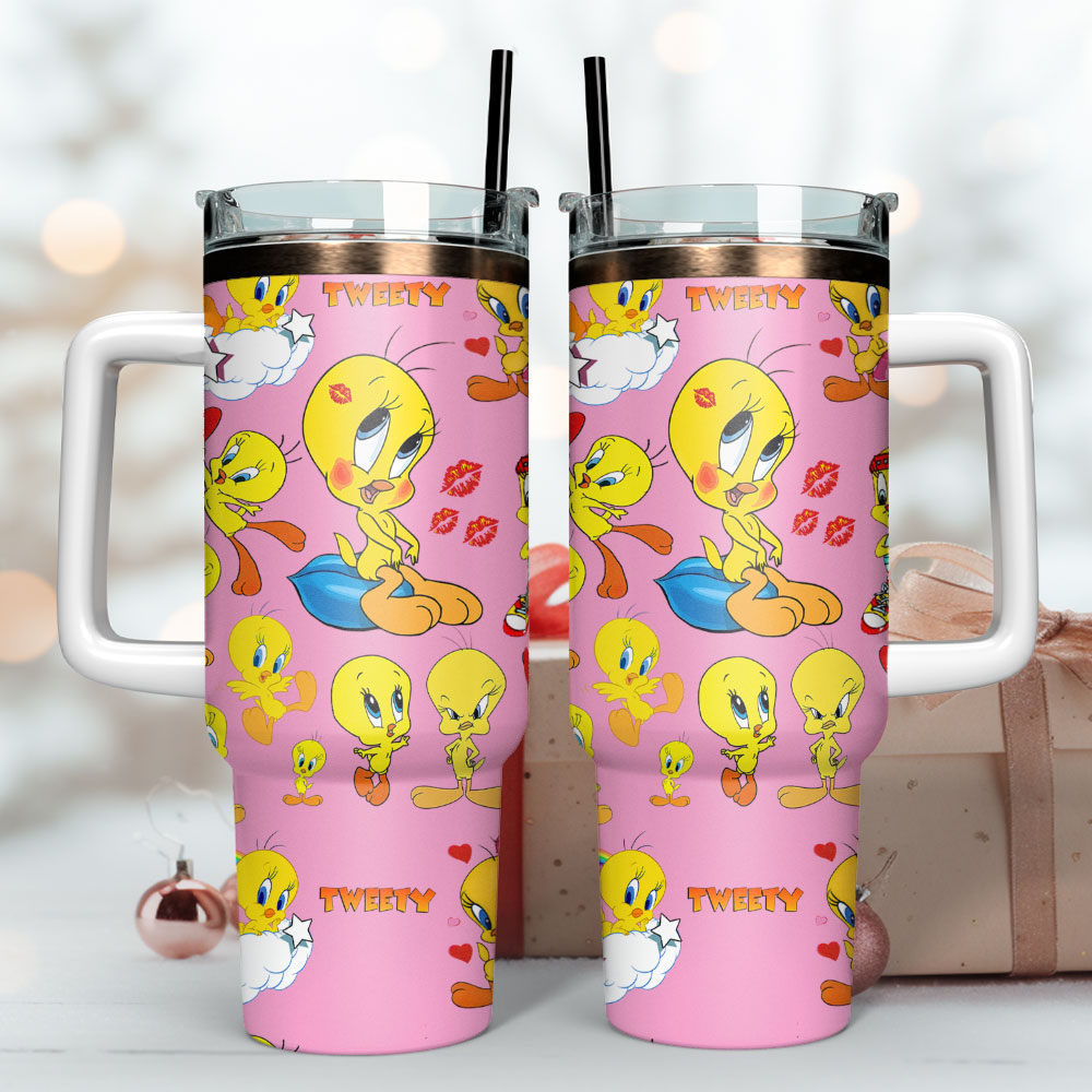 The Sylvester And Tweety Mysteries TV Series Custom Stanley Cup 40 oz 30 oz Tumbler With Handle