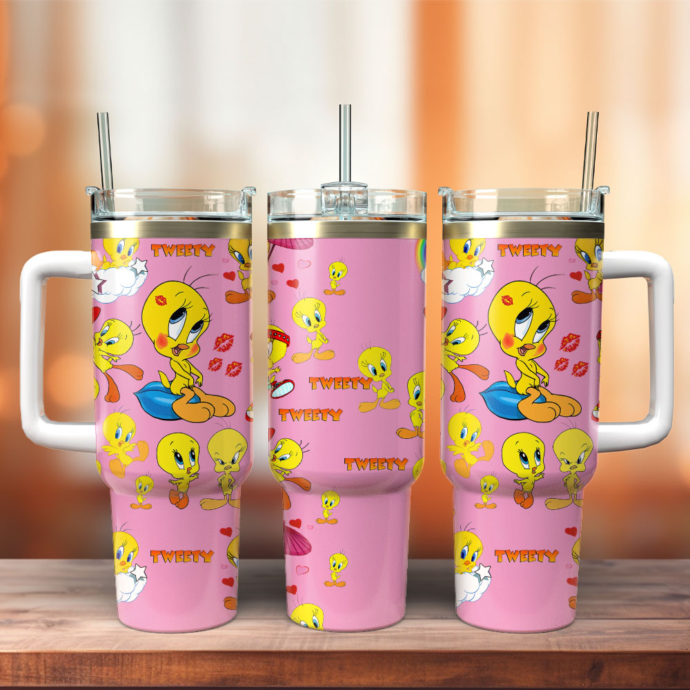 The Sylvester And Tweety Mysteries TV Series Custom Stanley Cup 40 oz 30 oz Tumbler With Handle