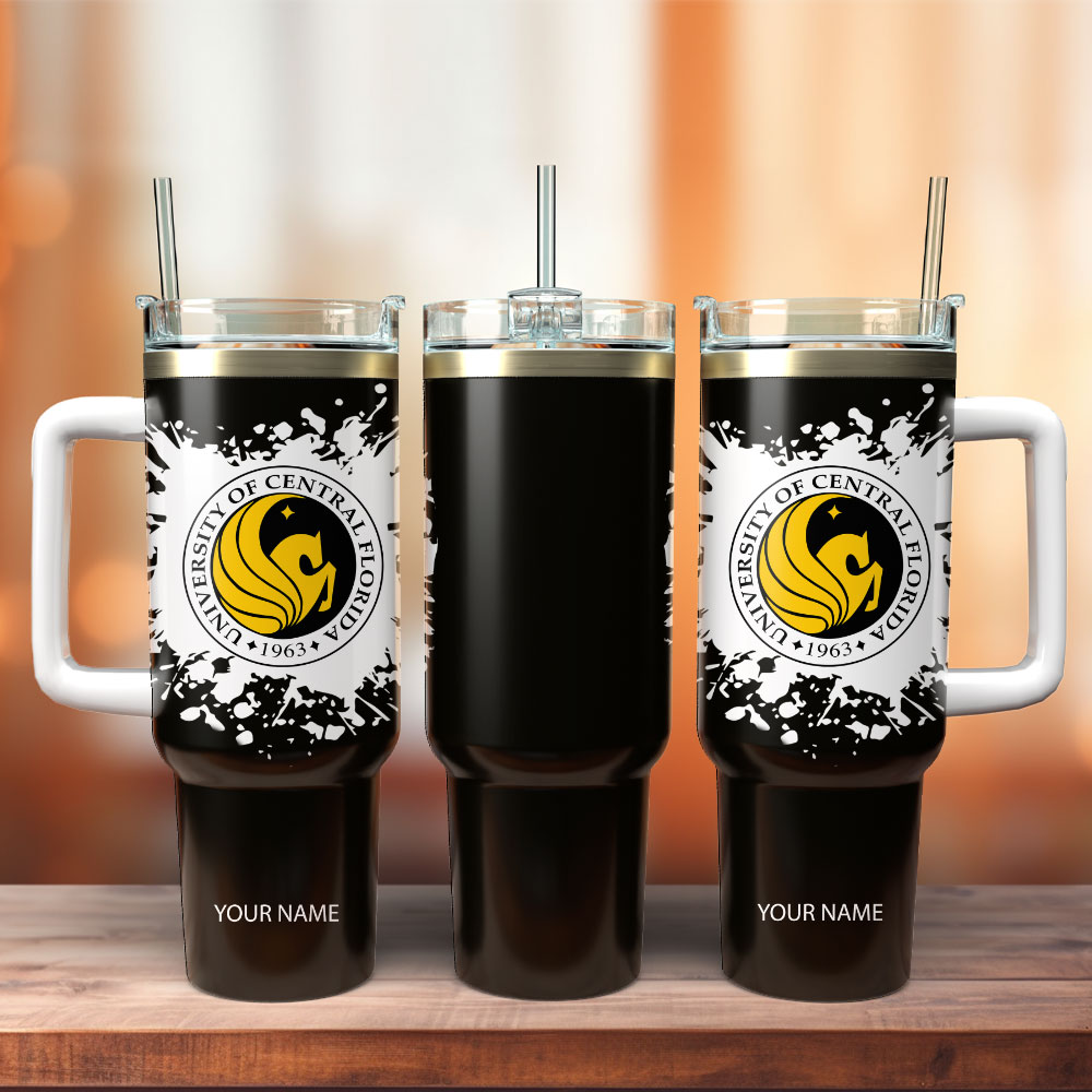 The University Of Central Florida Custom Stanley Cup 40 oz 30 oz Tumbler With Handle