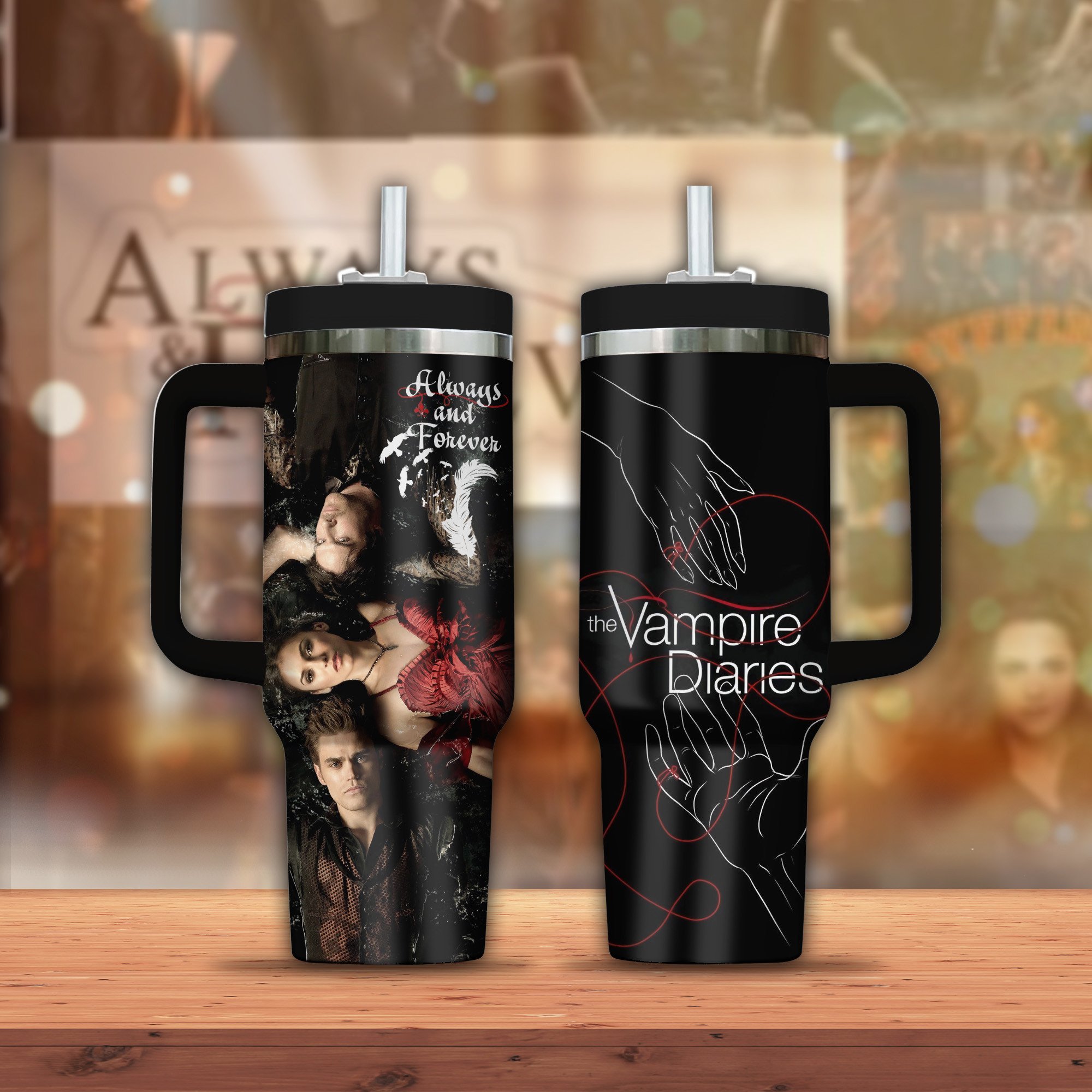 The Vampire Diaries Movies Custom Stanley Cup 40 oz 30 oz Tumbler With Handle