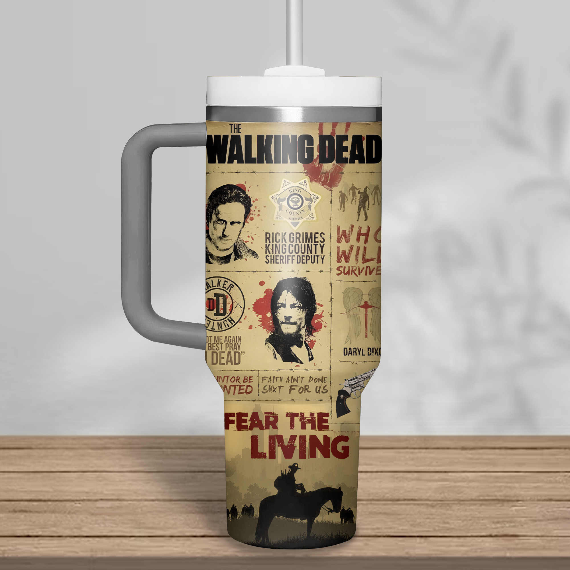 The Walking Dead Games Custom Stanley Cup 40 oz 30 oz Tumbler With Handle