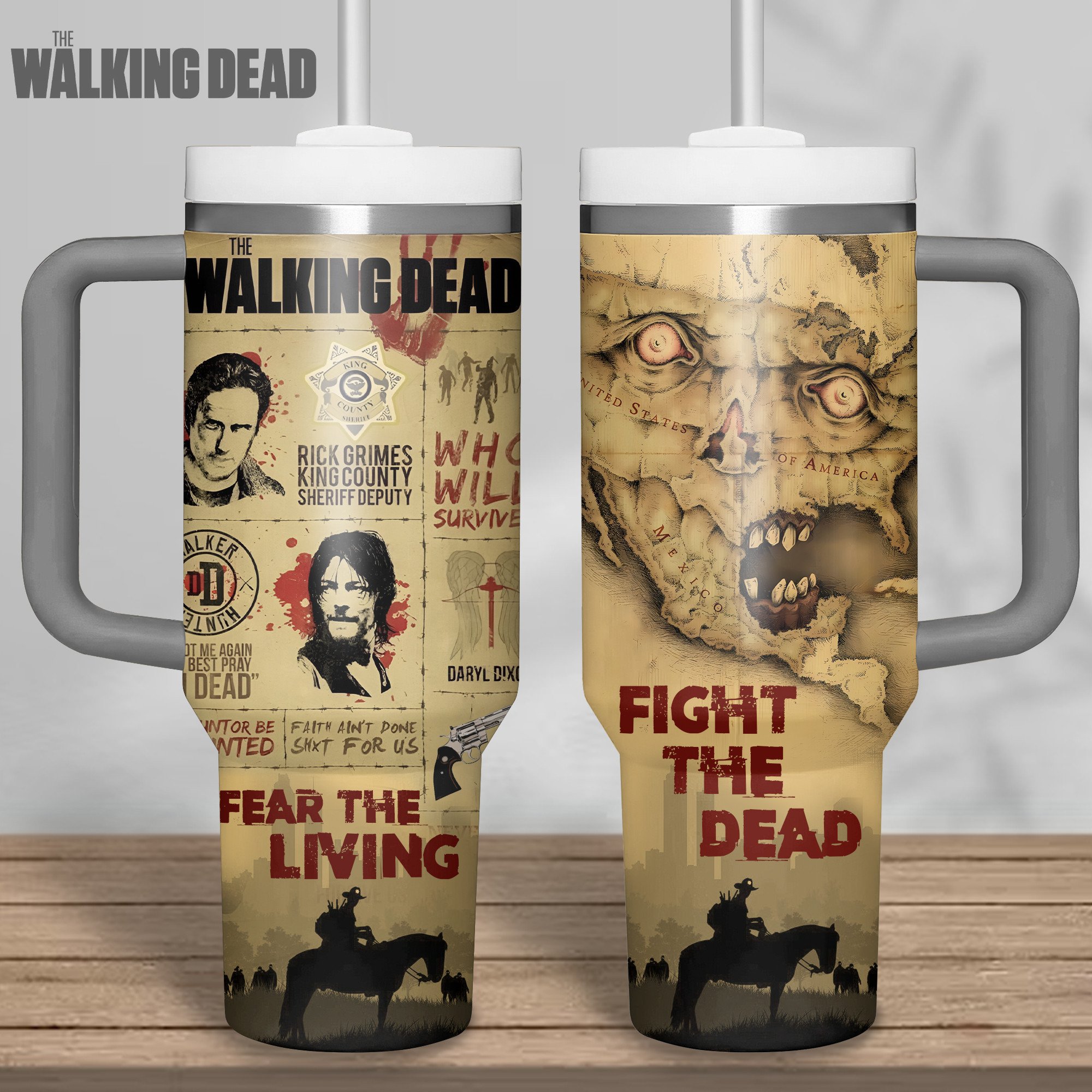 The Walking Dead Games Custom Stanley Cup 40 oz 30 oz Tumbler With Handle