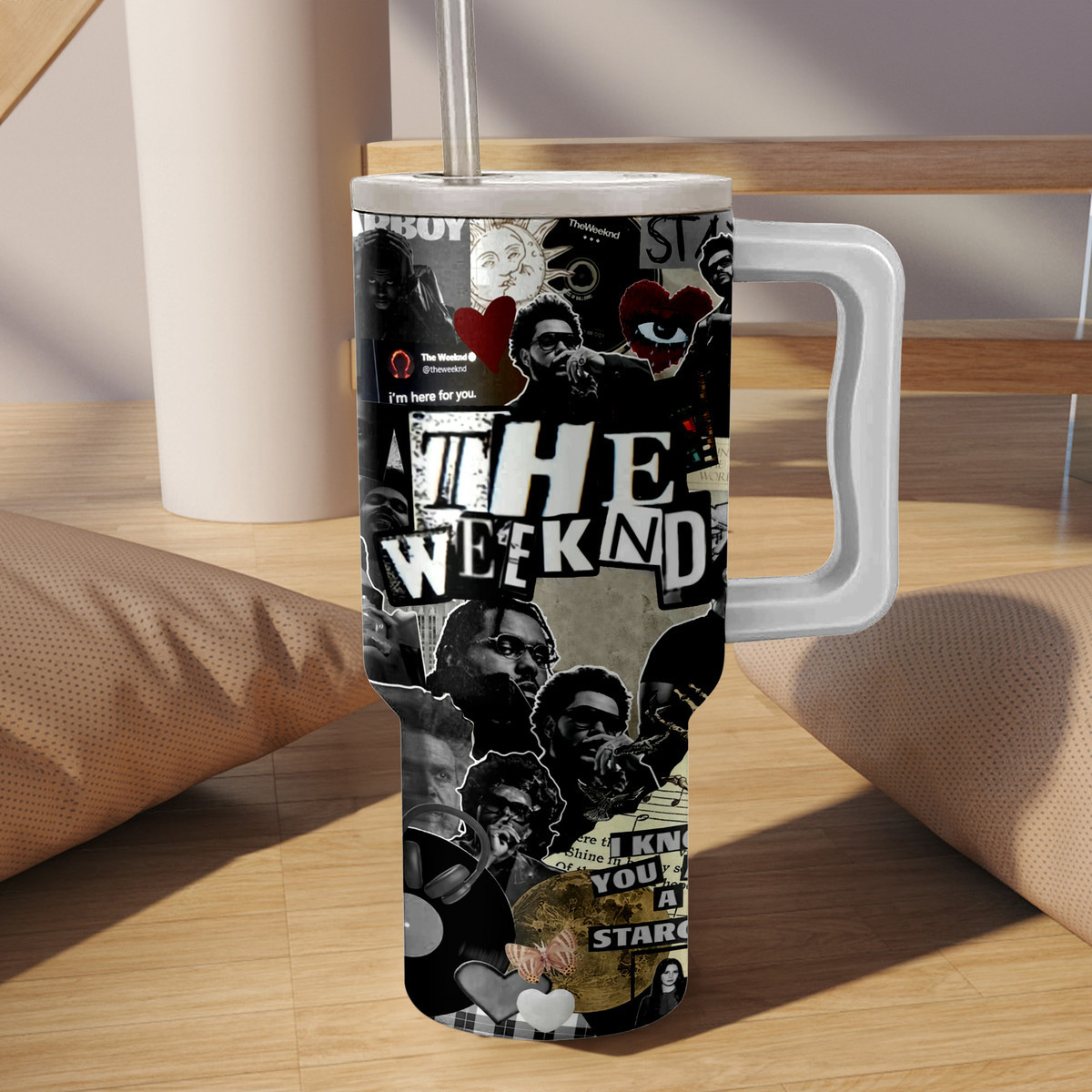 The Weeknd Music Custom Stanley Cup 40 oz 30 oz Tumbler With Handle
