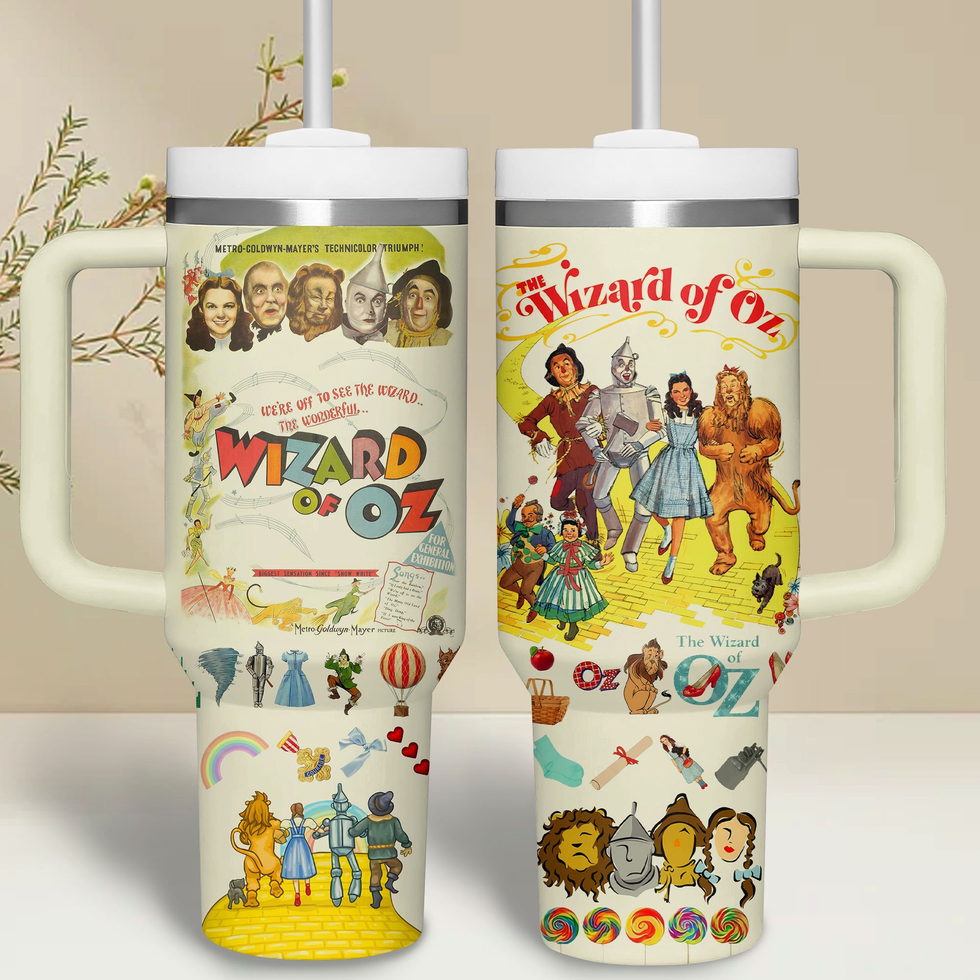 The Wizard of Oz Movies Custom Stanley Cup 40 oz 30 oz Tumbler With Handle