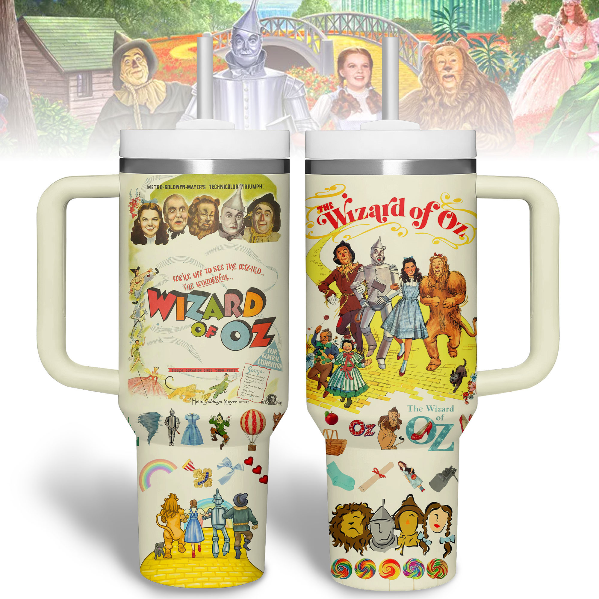 The Wizard of Oz Movies Custom Stanley Cup 40 oz 30 oz Tumbler With Handle