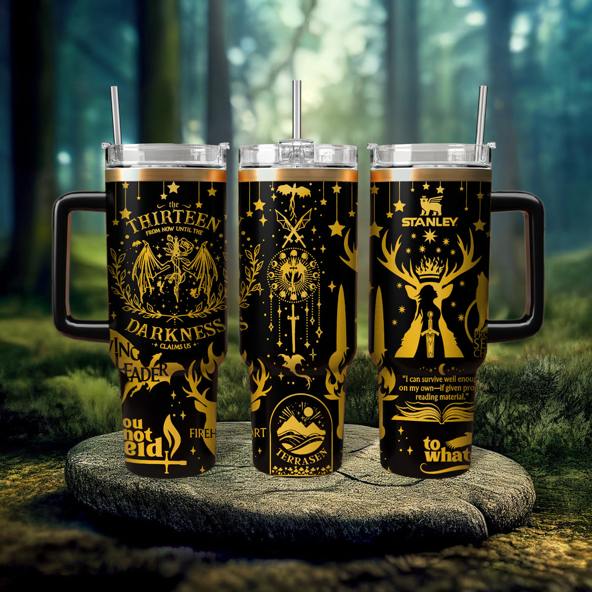 Throne Of Glass Book Custom Stanley Cup 40 oz 30 oz Tumbler With Handle