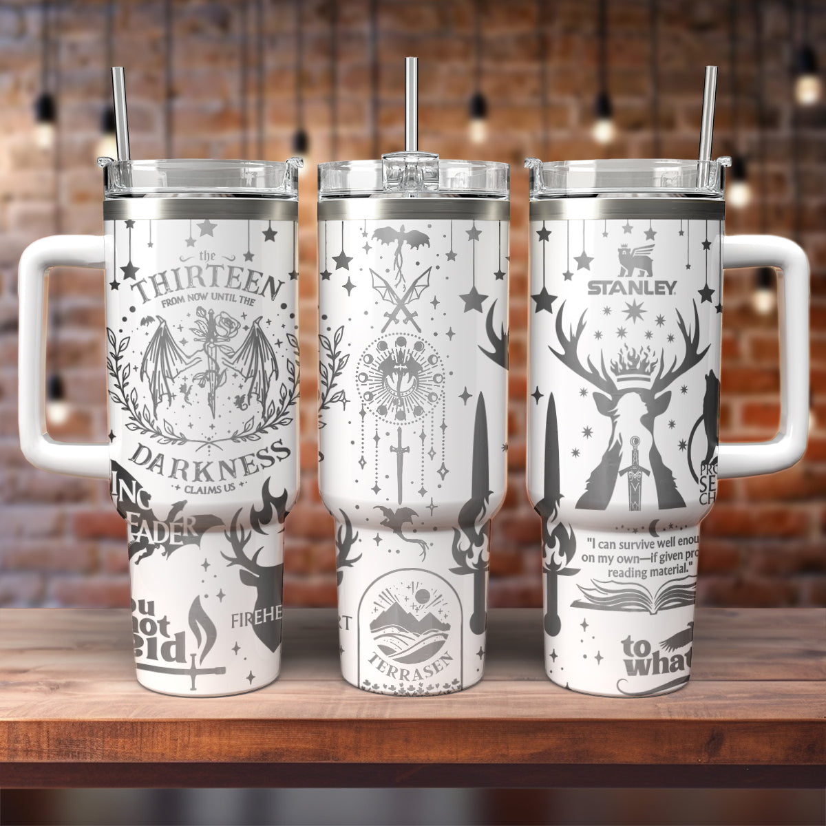 Throne Of Glass Book Custom Stanley Cup 40 oz 30 oz Tumbler With Handle