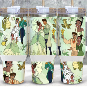 Tiana The Princess And The Frog Disney Cartoon Custom Stanley Cup 40 oz 30 oz Tumbler With Handle