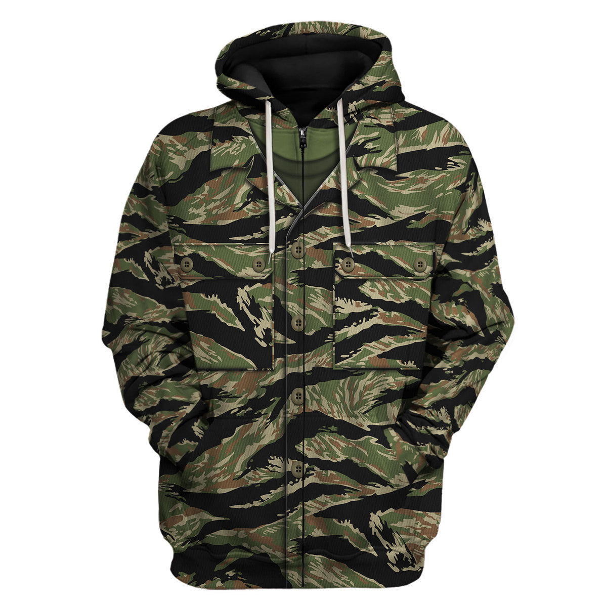 Tigerstripe South Vietnam Special Forces Tiger Stripe CAMO Costume Hoodie Sweatshirt T-Shirt Sweatpants Tracksuit - Stormmerch Exclusive