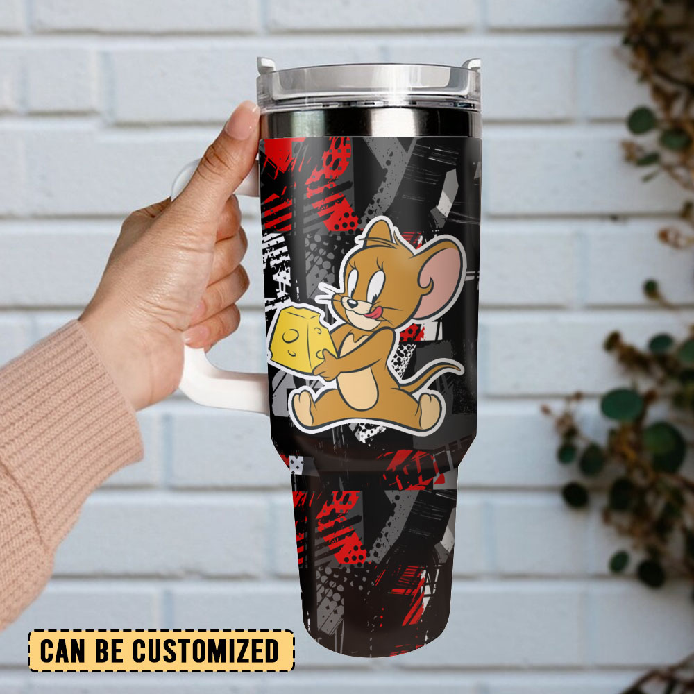 Tom And Jerry Cartoon Custom Stanley Cup 40 oz 30 oz Tumbler With Handle