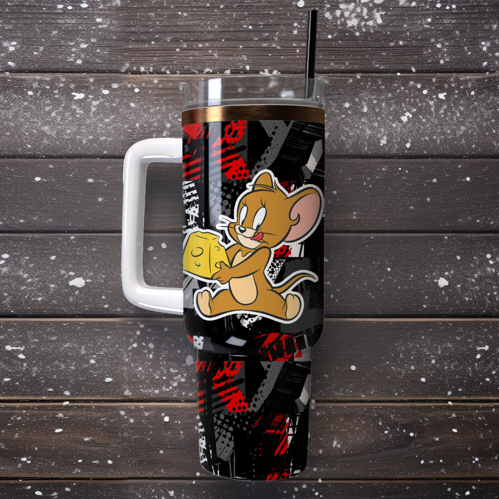 Tom And Jerry Cartoon Custom Stanley Cup 40 oz 30 oz Tumbler With Handle