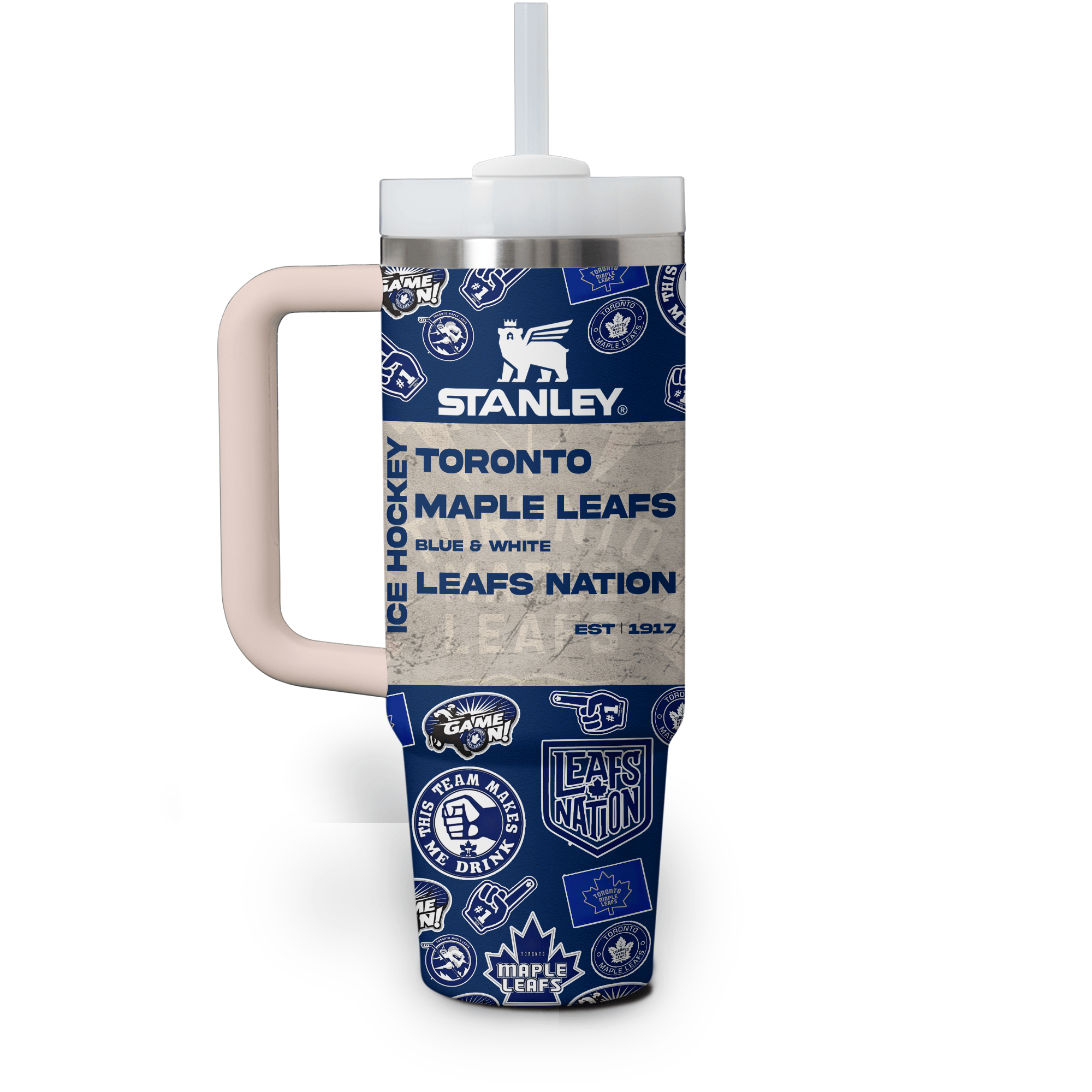 Toronto Maple Leafs NHL Custom Stanley Cup 40 oz 30 oz Tumbler With Handle