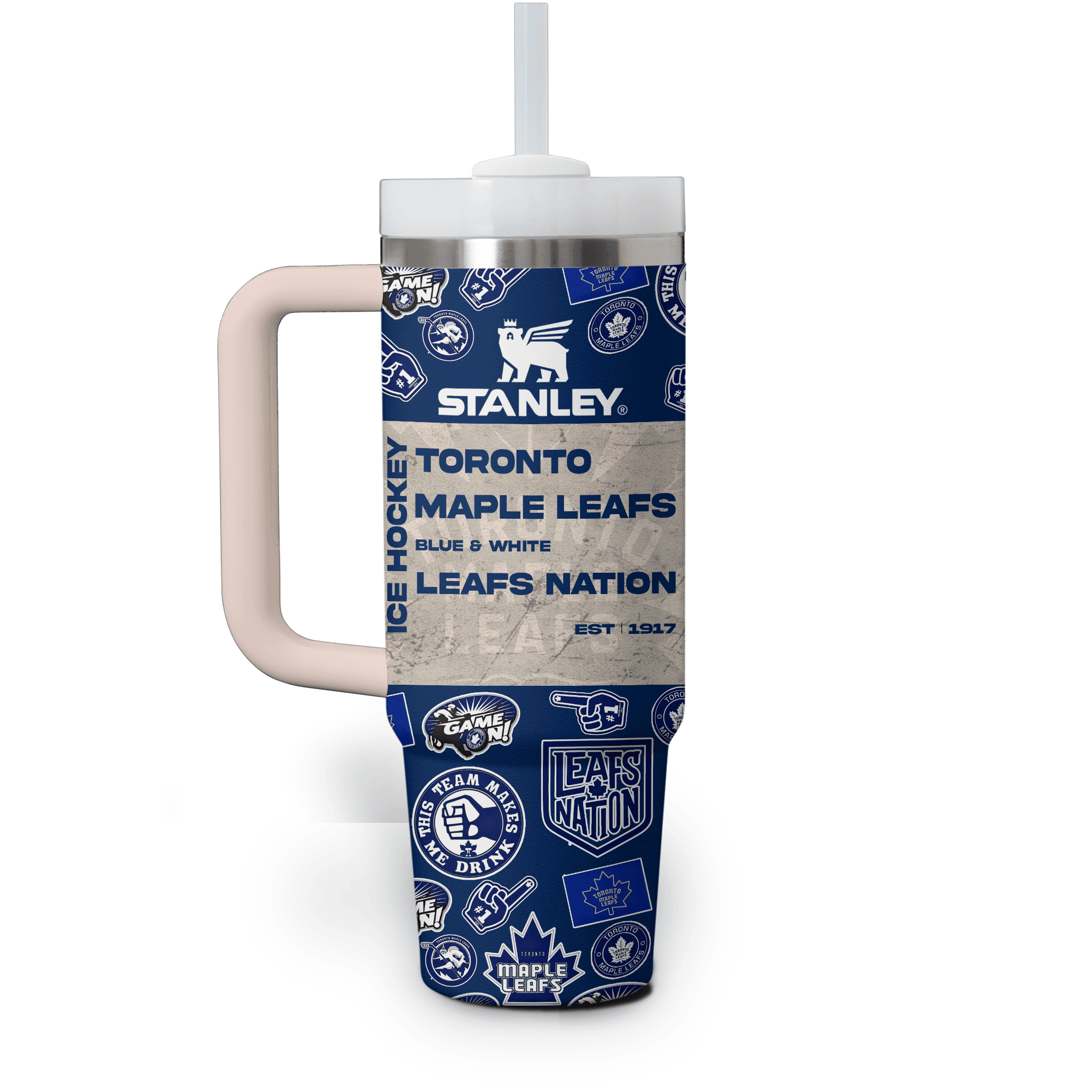 Toronto Maple Leafs NHLCustom Stanley Cup 40 oz 30 oz Tumbler With Handle