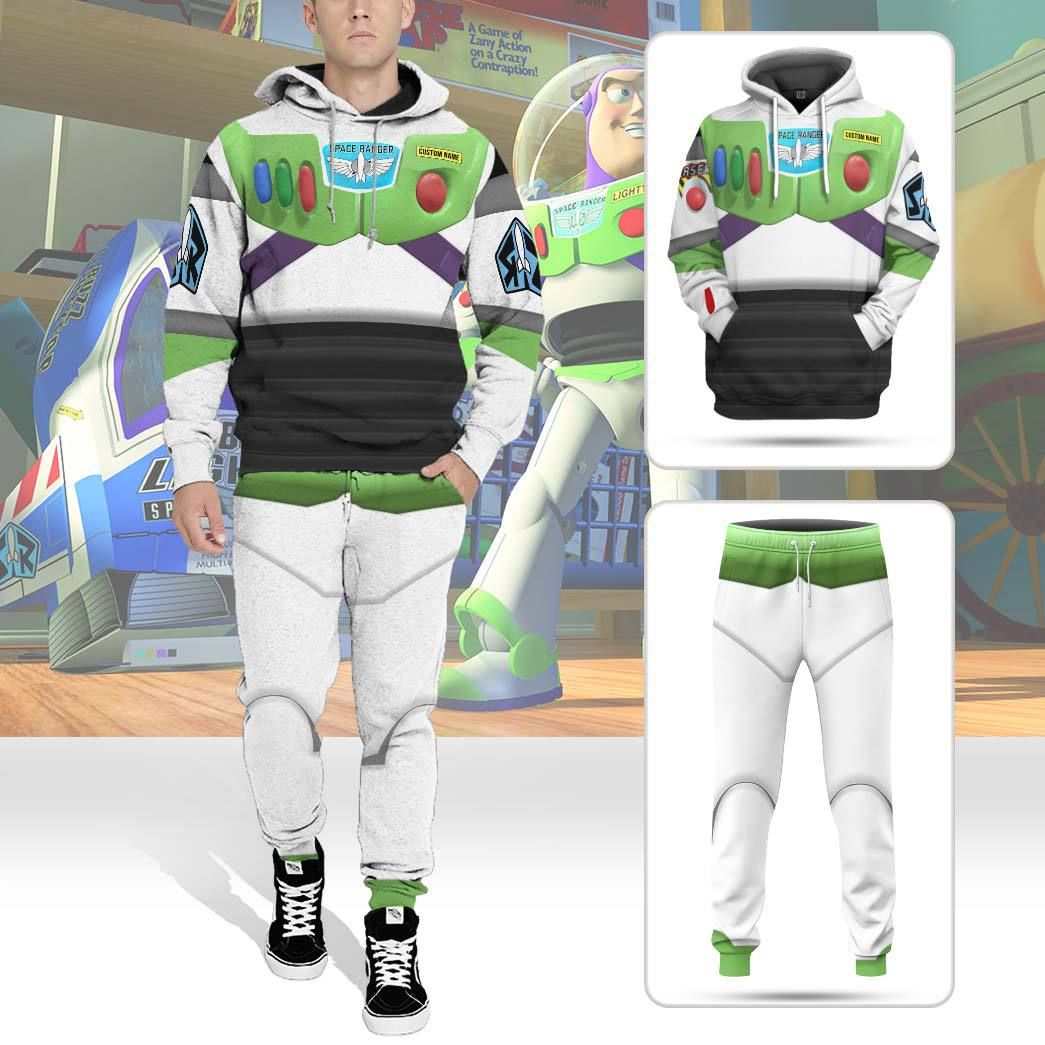 Toy Story Buzz Lightyear Space Ranger Cosplay Costume Hoodie Sweatshirt T-Shirt Sweatpants Tracksuit - Stormmerch Exclusive