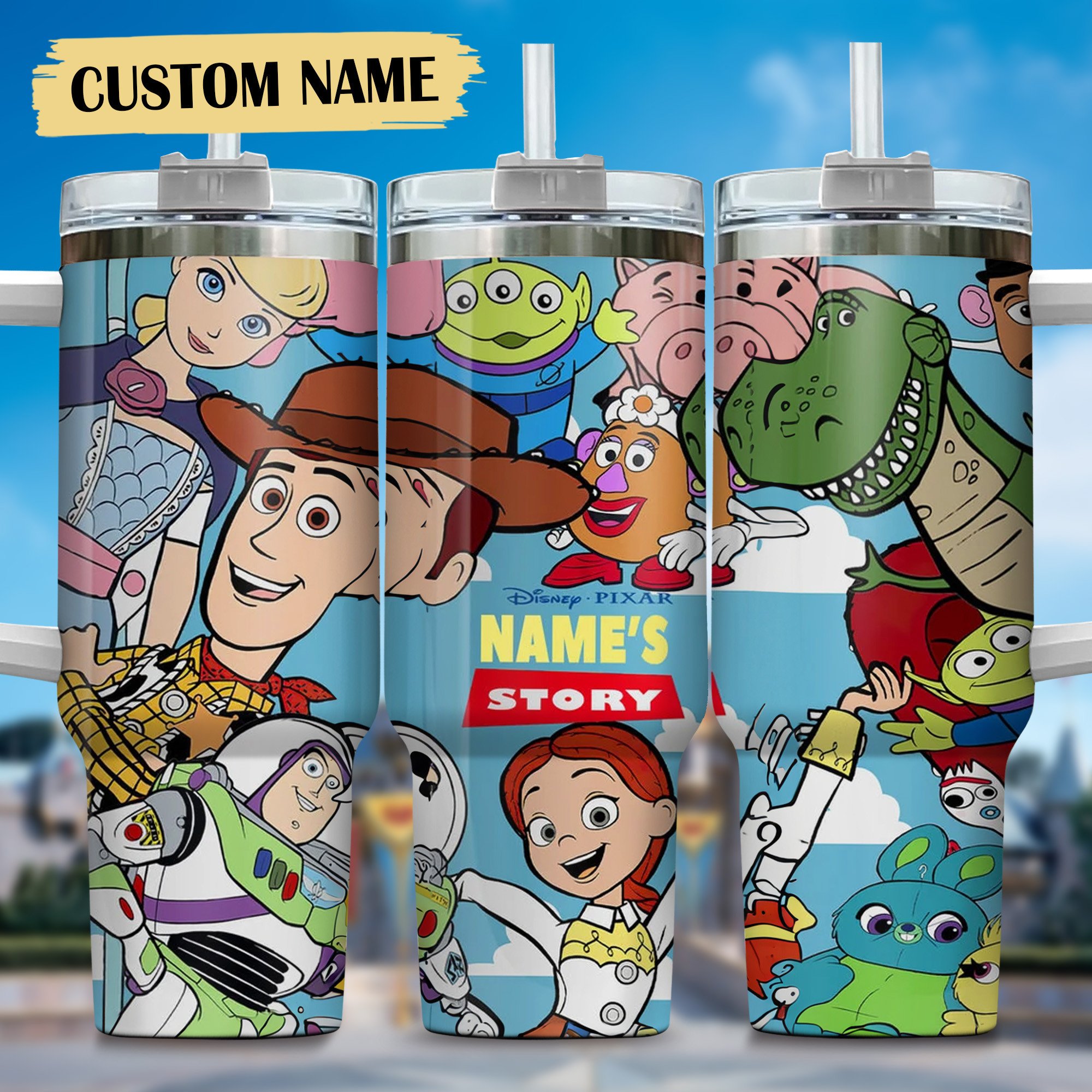 Toy Story Disney TV Series Custom Stanley Cup 40 oz 30 oz Tumbler With Handle