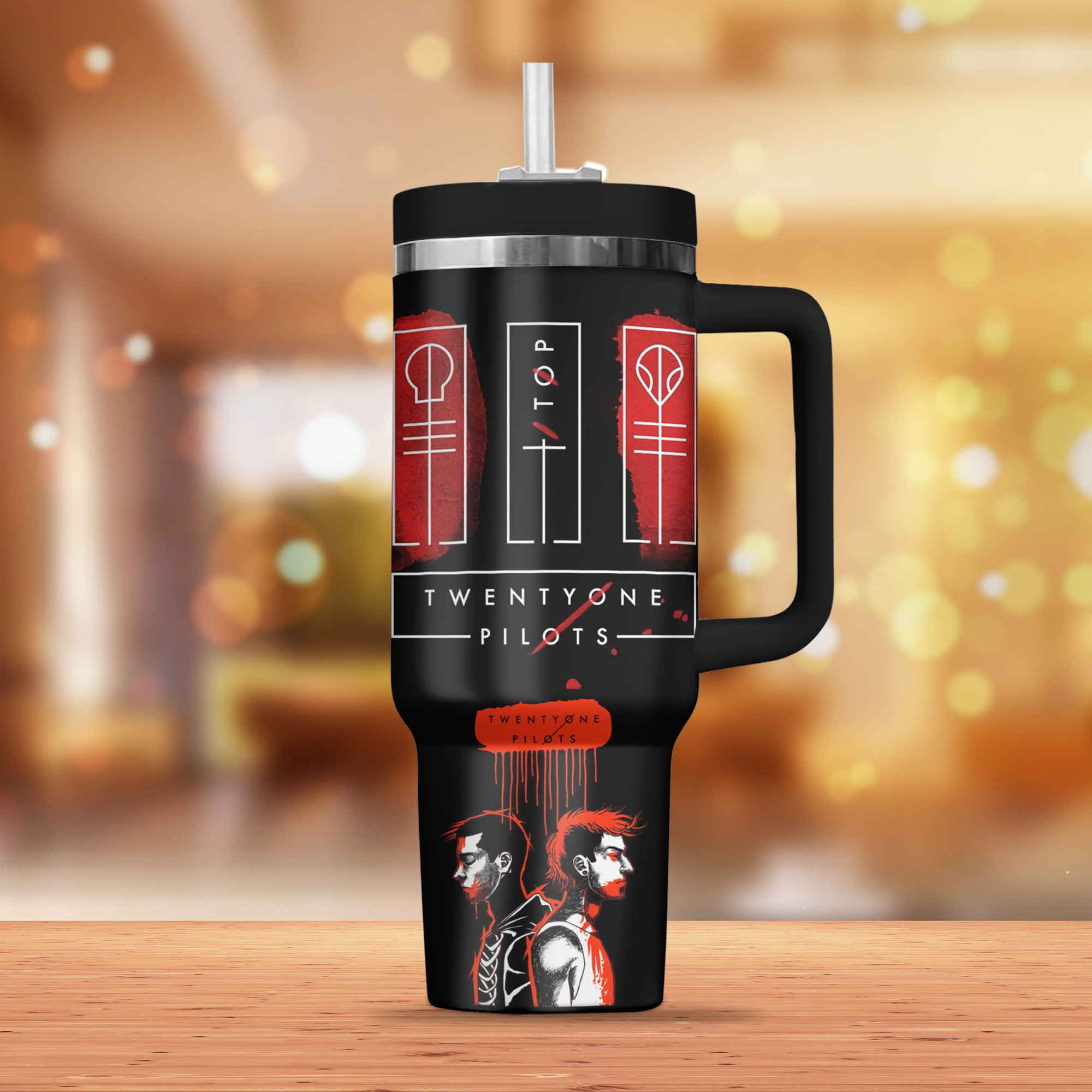 Twenty One Pilots Music Custom Stanley Cup 40 oz 30 oz Tumbler With Handle