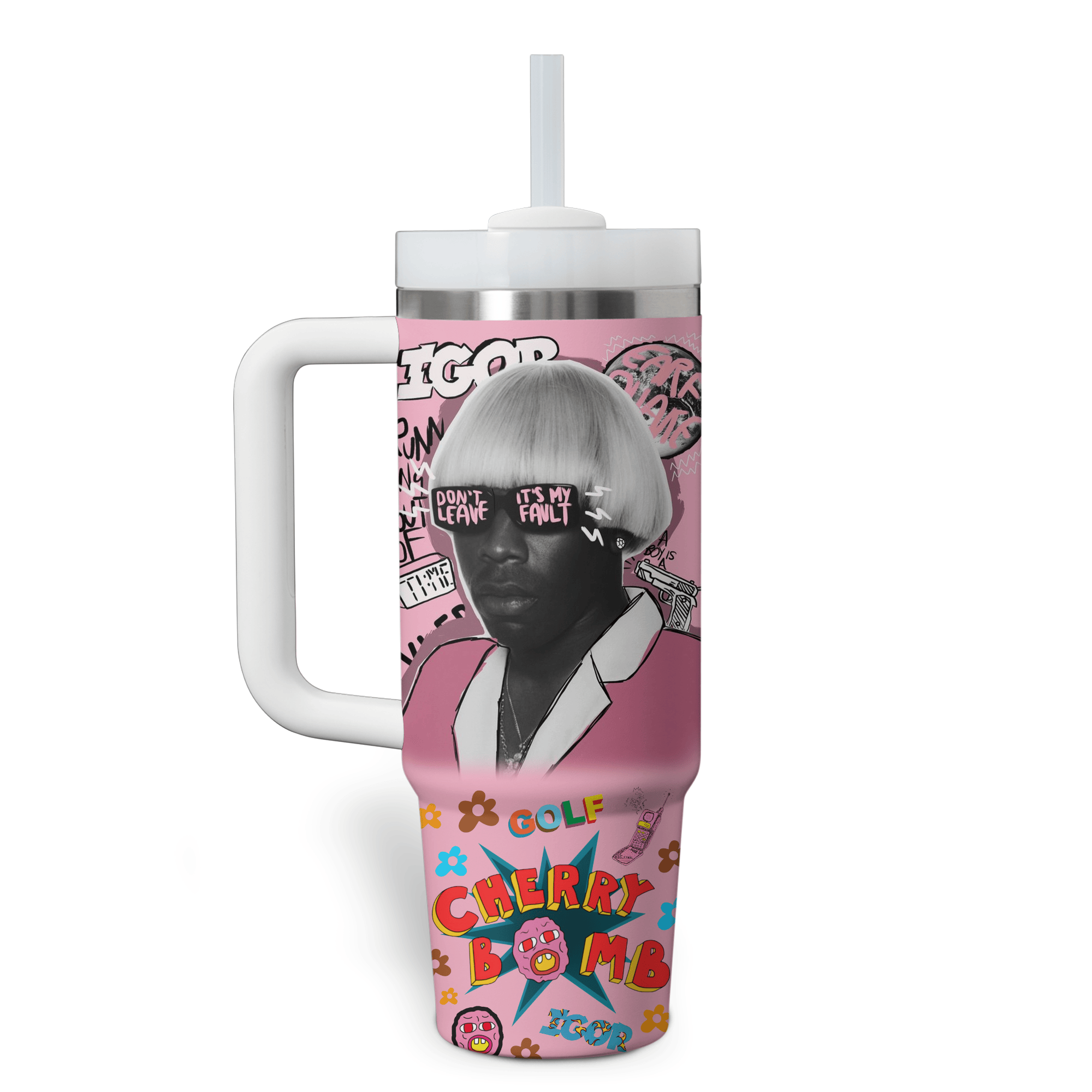 Tyler The Creator Music Custom Stanley Cup 40 oz 30 oz Tumbler With Handle