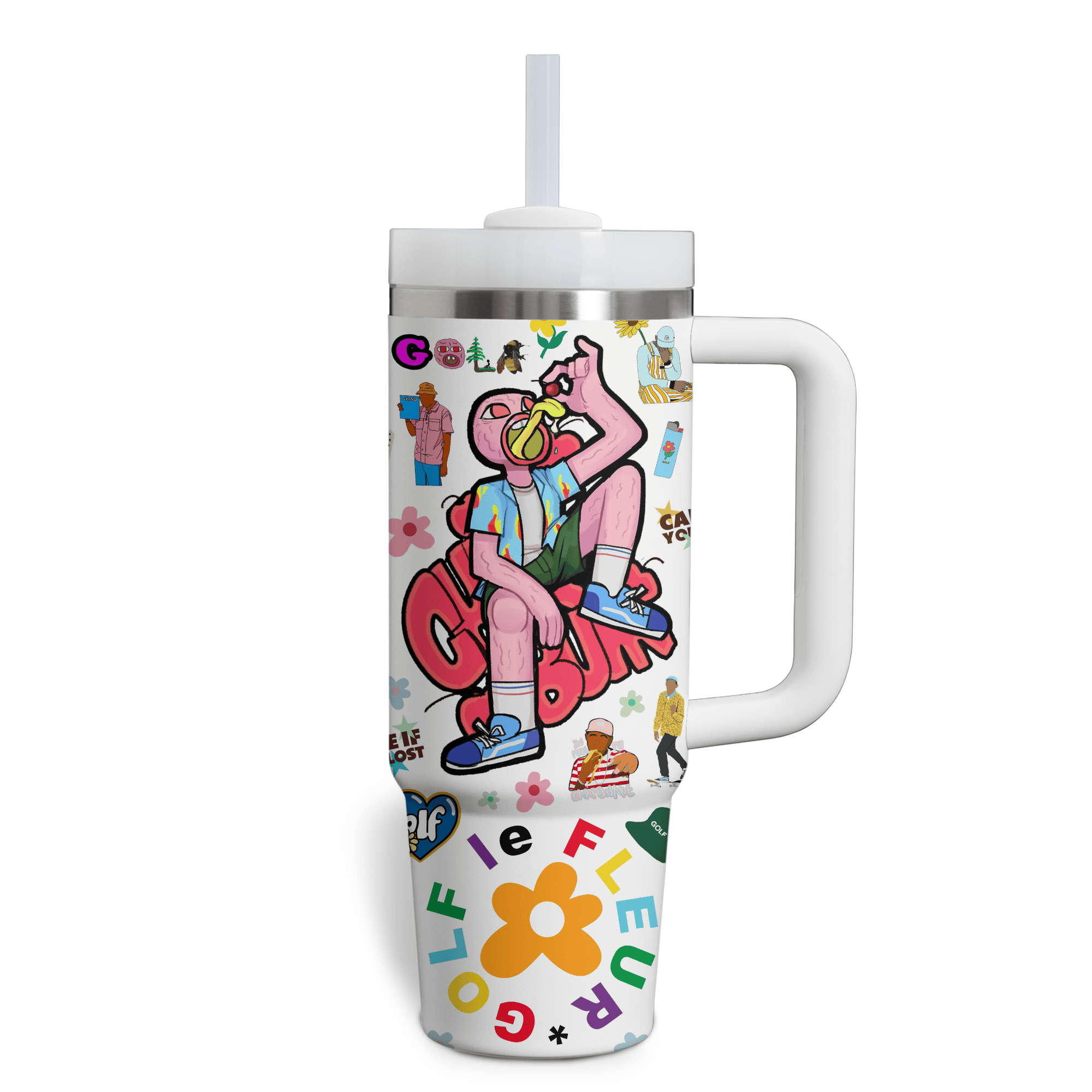 Tyler The Creator Music Custom Stanley Cup 40 oz 30 oz Tumbler With Handle