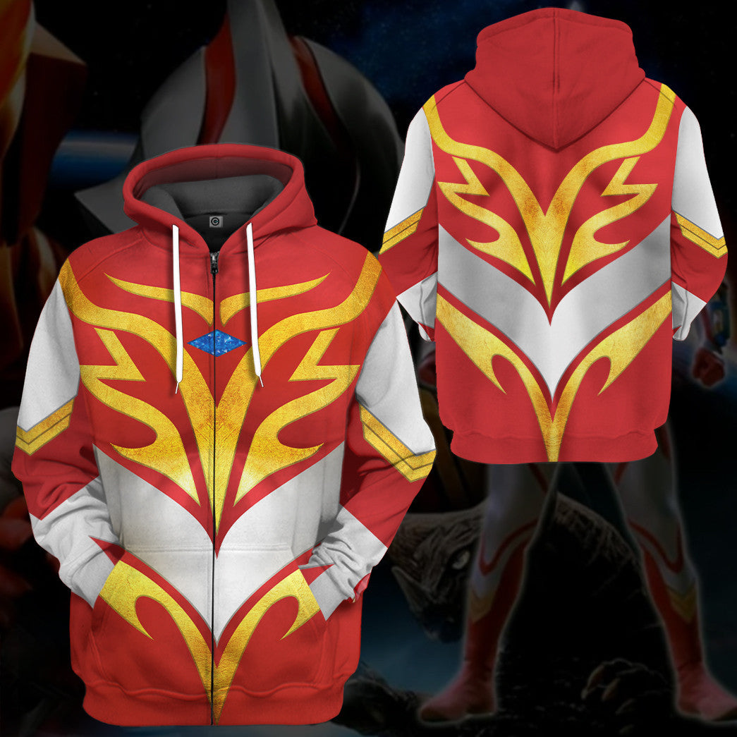 Ultraman Mebius V2 Cosplay Costume Hoodie Sweatshirt T-Shirt Sweatpants Tracksuit - Stormmerch Exclusive