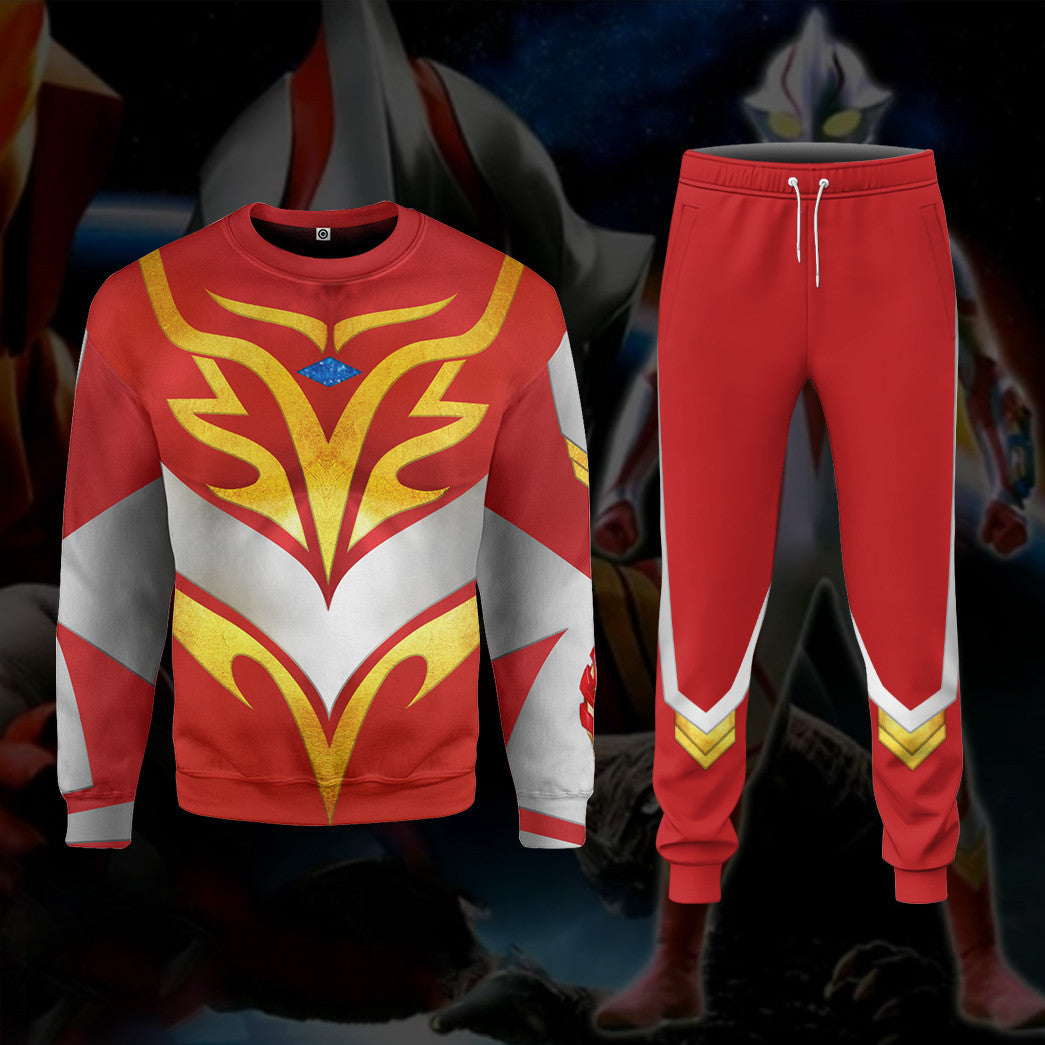 Ultraman Mebius V2 Cosplay Costume Hoodie Sweatshirt T-Shirt Sweatpants Tracksuit - Stormmerch Exclusive