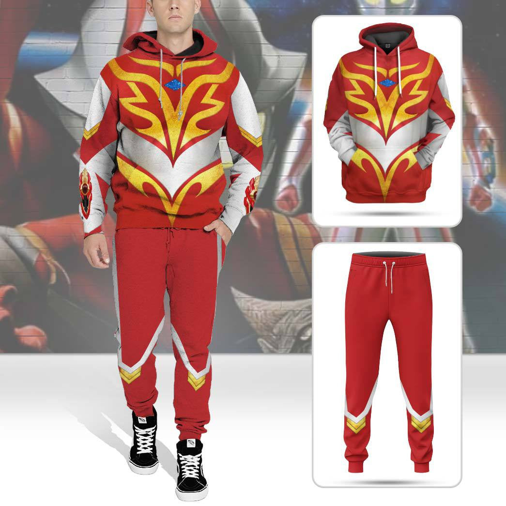Ultraman Mebius V2 Cosplay Costume Hoodie Sweatshirt T-Shirt Sweatpants Tracksuit - Stormmerch Exclusive