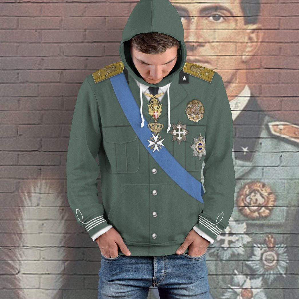 Umberto II of Italy Costume Hoodie Sweatshirt T-Shirt Sweatpants Tracksuit - Stormmerch Exclusive